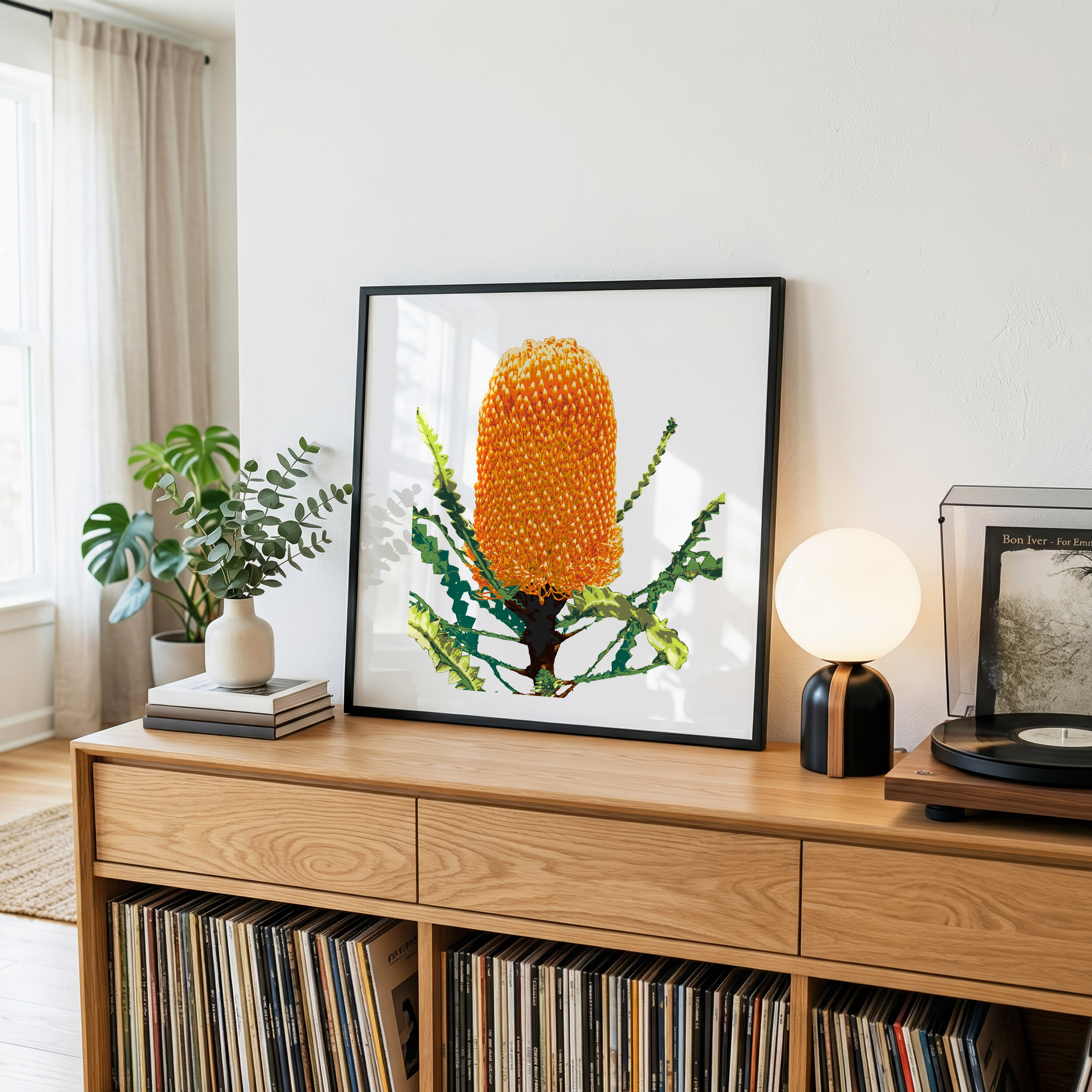 Banksia (Sunset Flame) Print