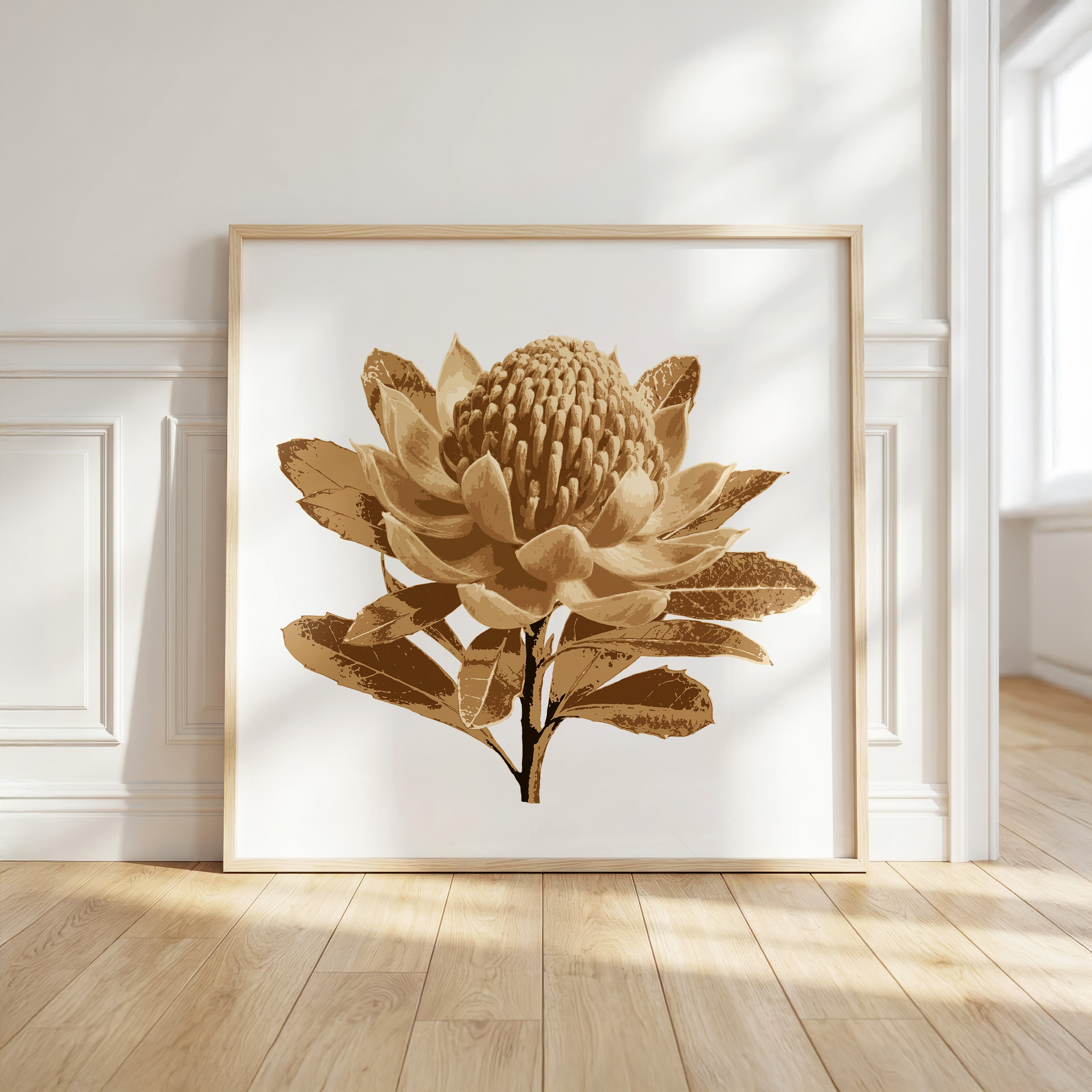 Waratah (Warm Earth) Print
