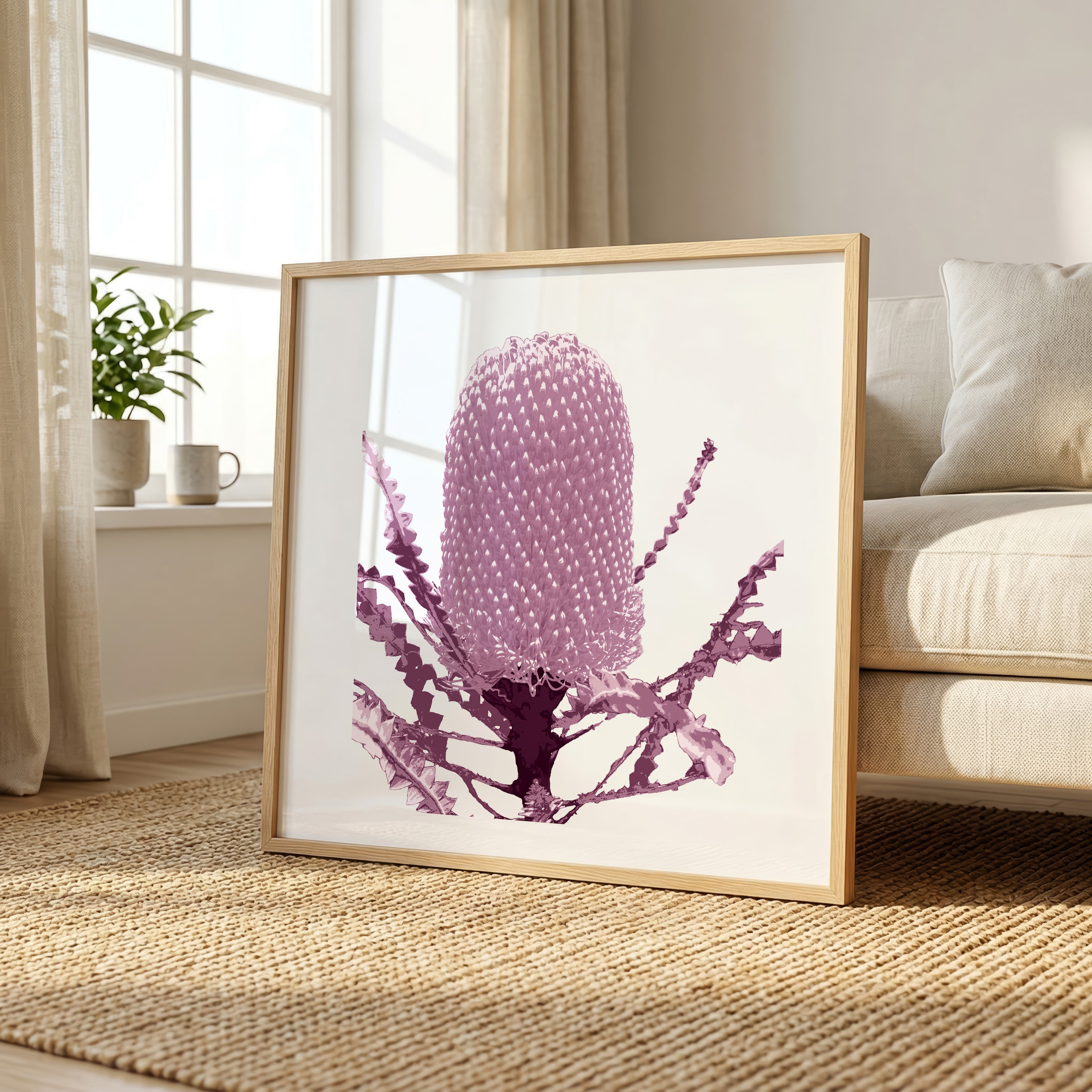 Banksia (Dusty Plum) Print