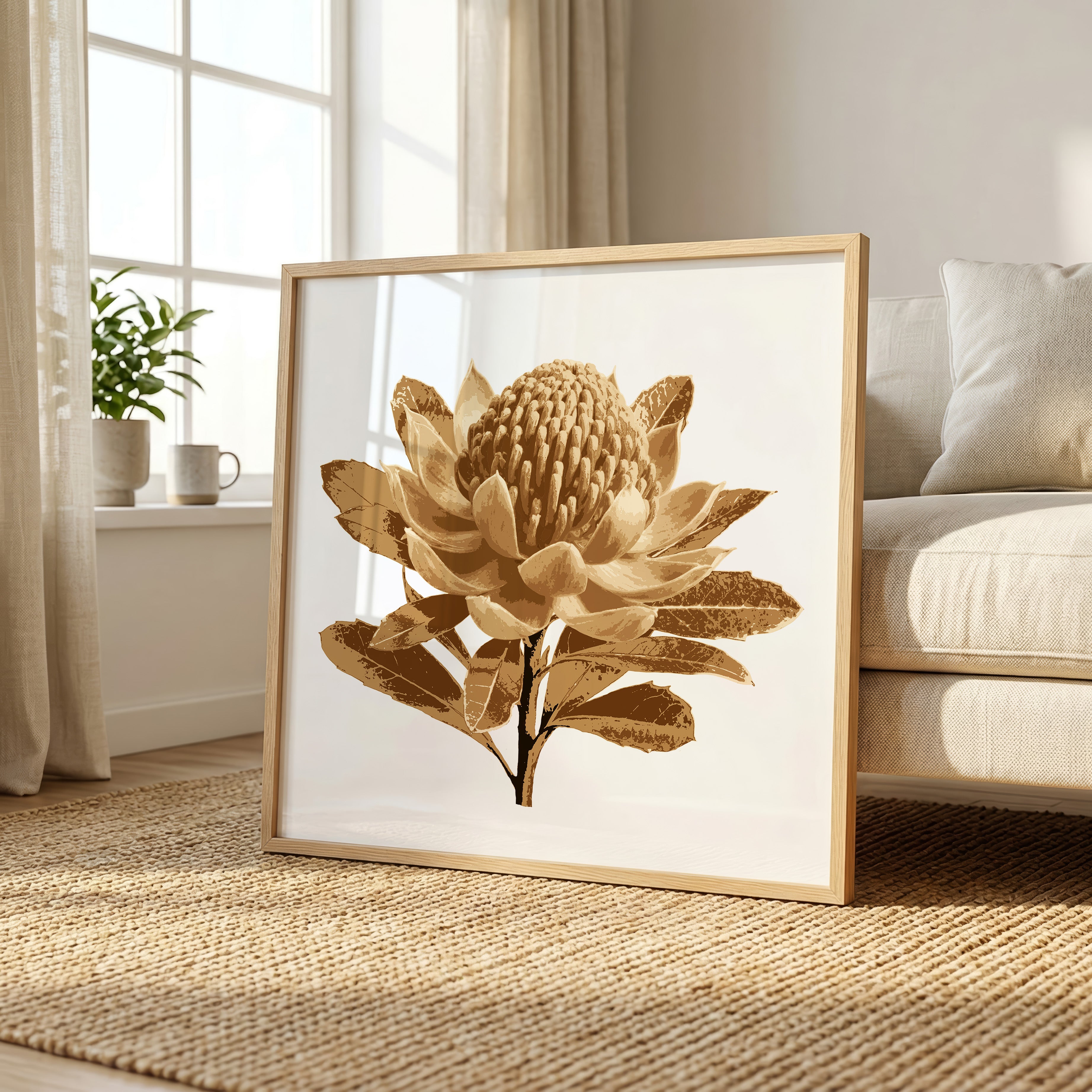 Waratah (Warm Earth) Print