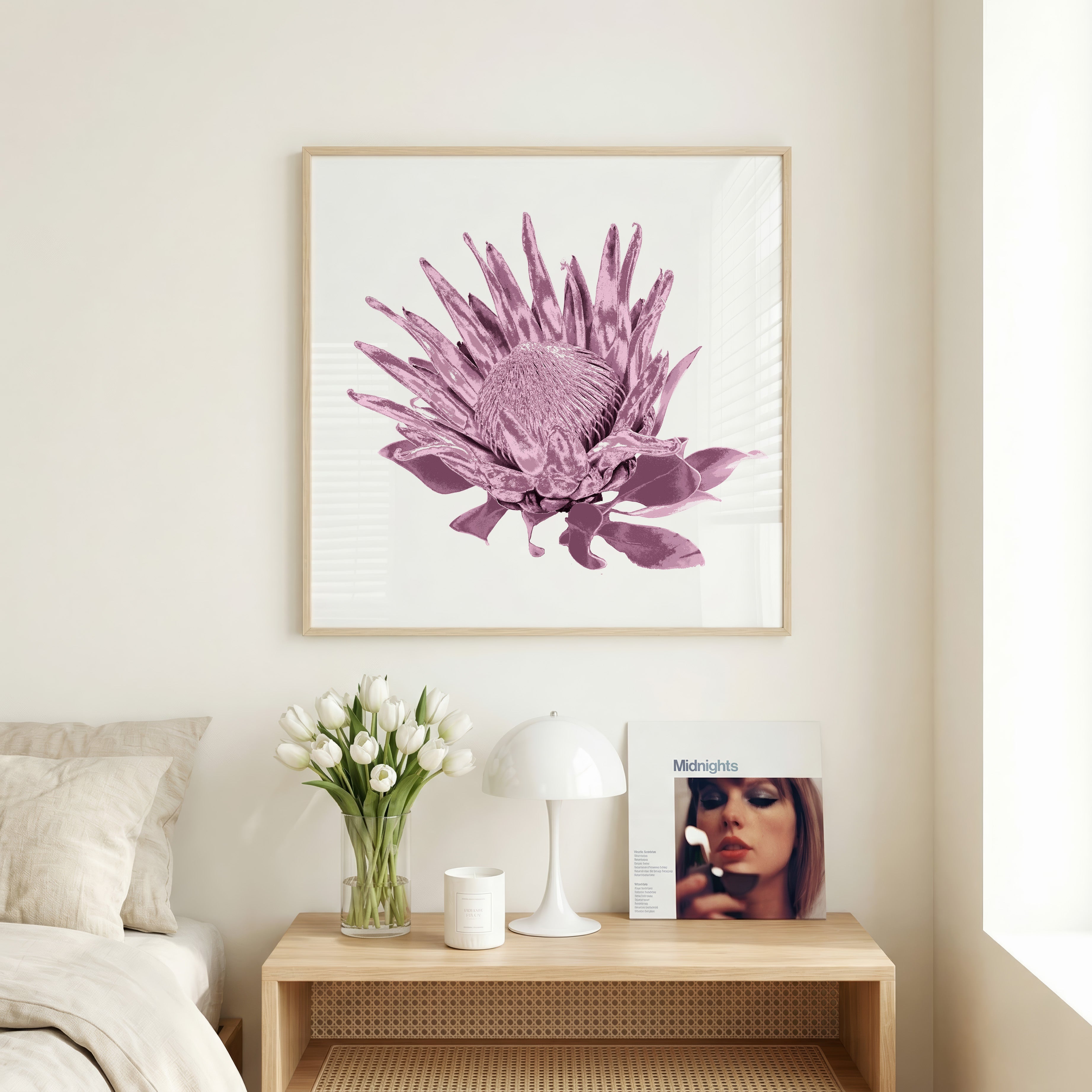 Protea (Dusty Plum) Print