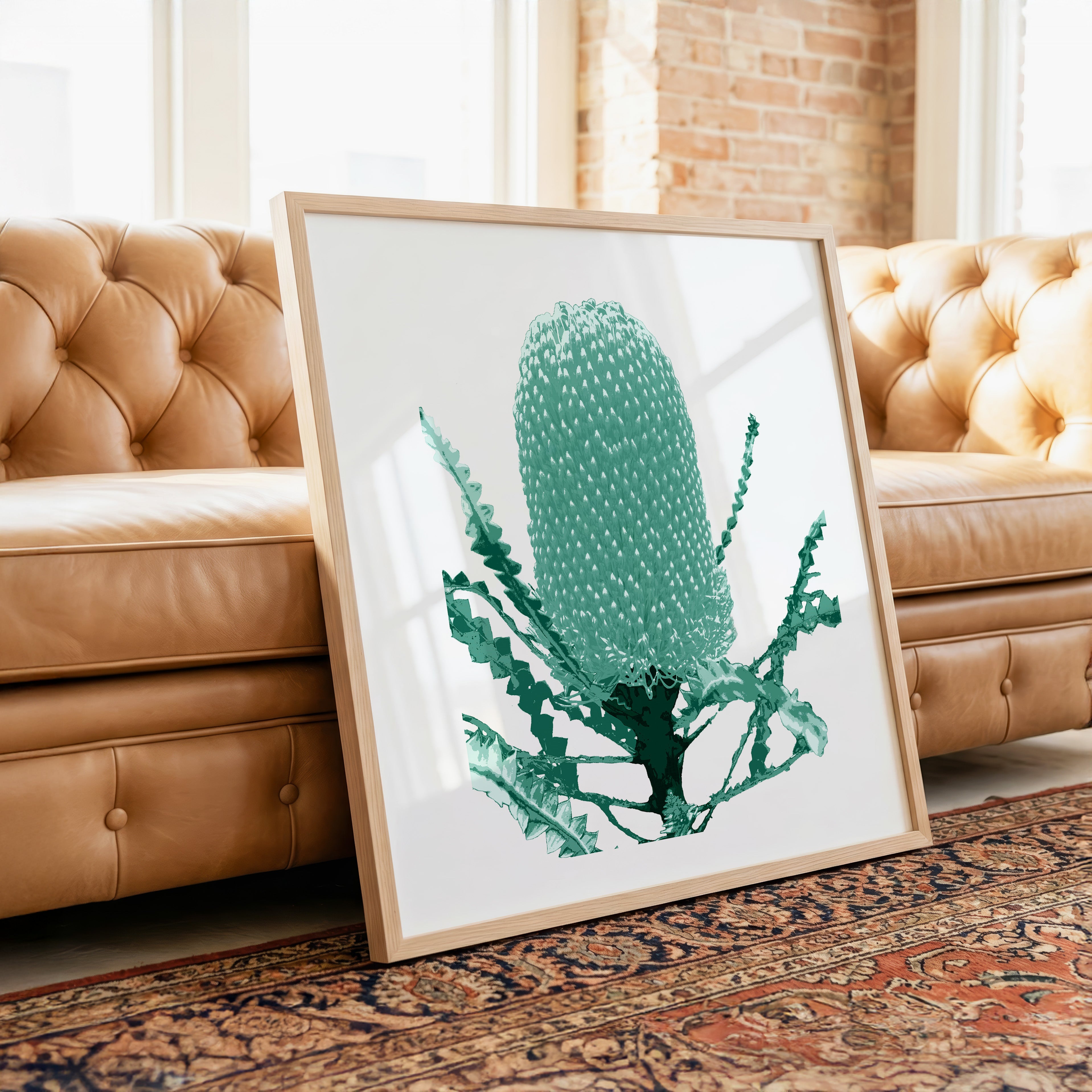 Banksia (Mineral Sage) Print
