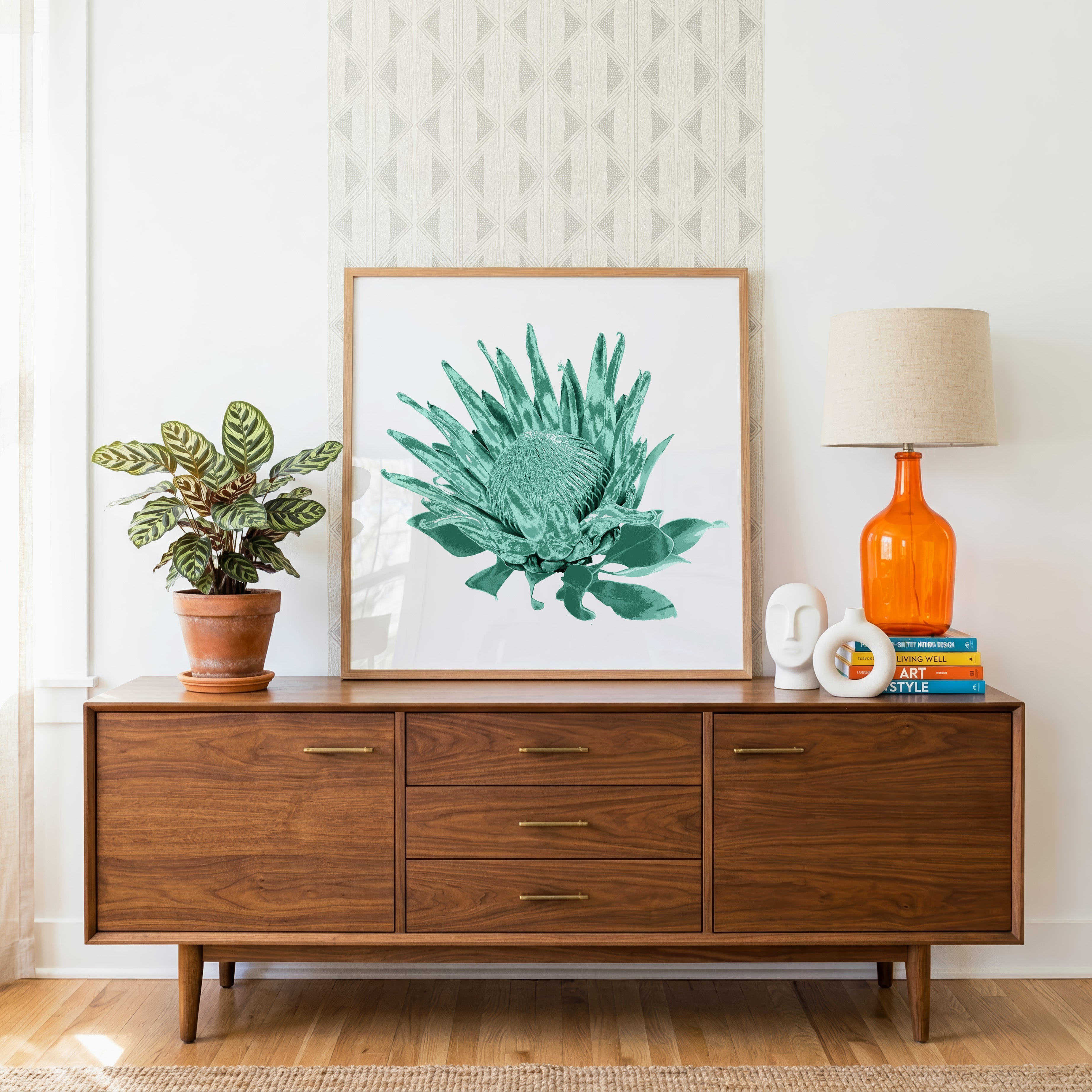 Protea (Mineral Sage) Print