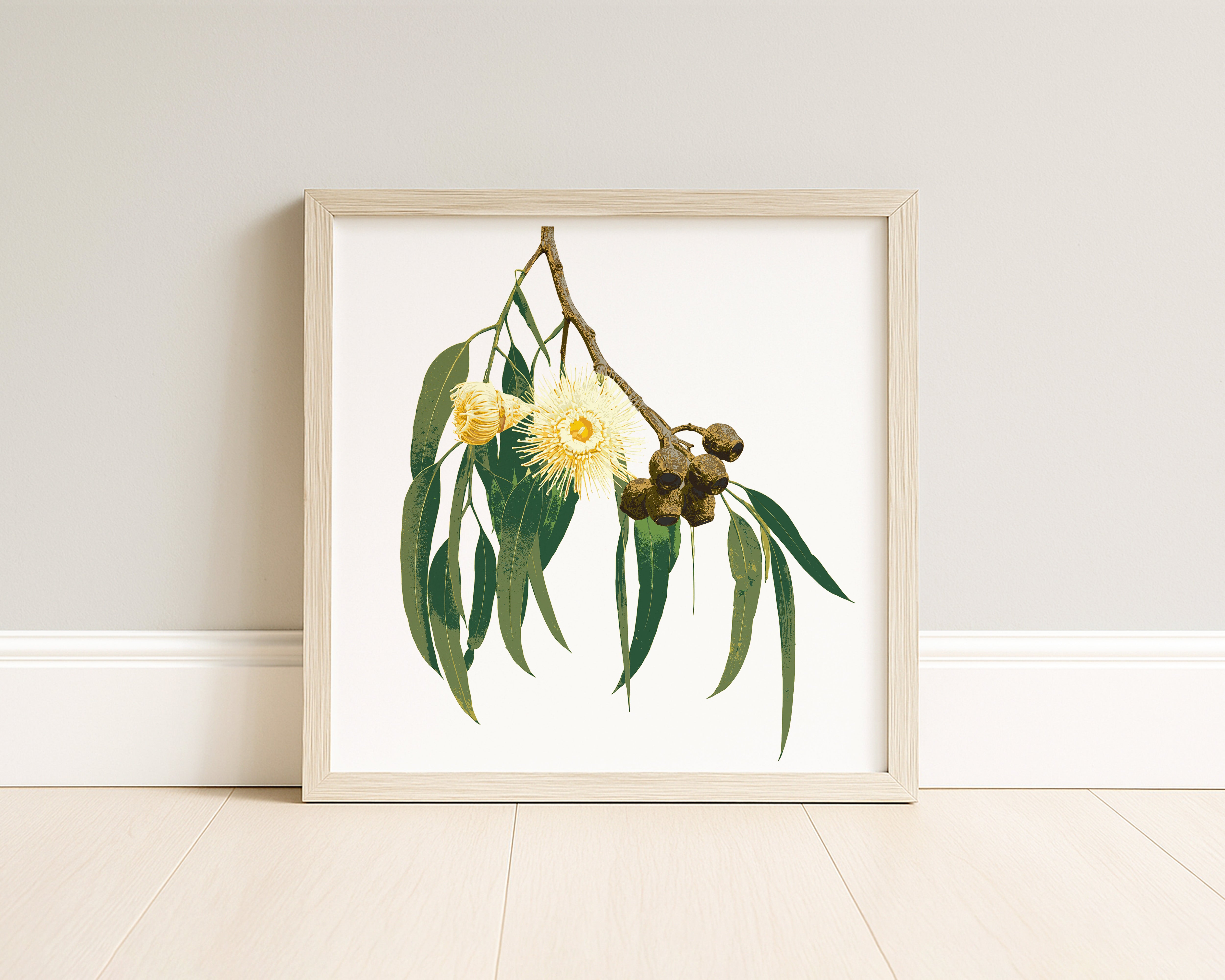 Eucalypt (Golden Haze) Botanica Mini™ Print (20x20cm)