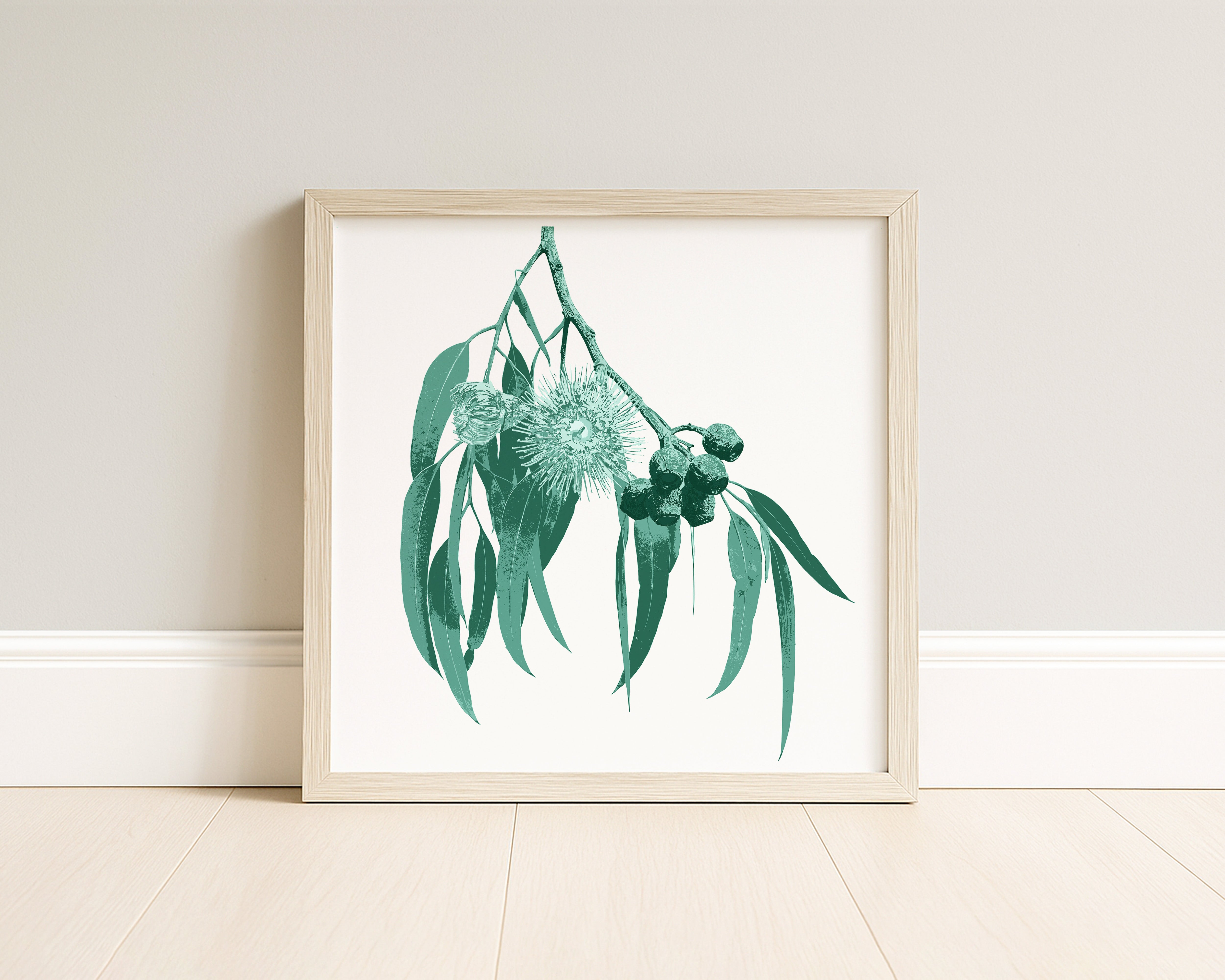 Eucalypt (Mineral Sage) Botanica Mini™ Print (20x20cm)