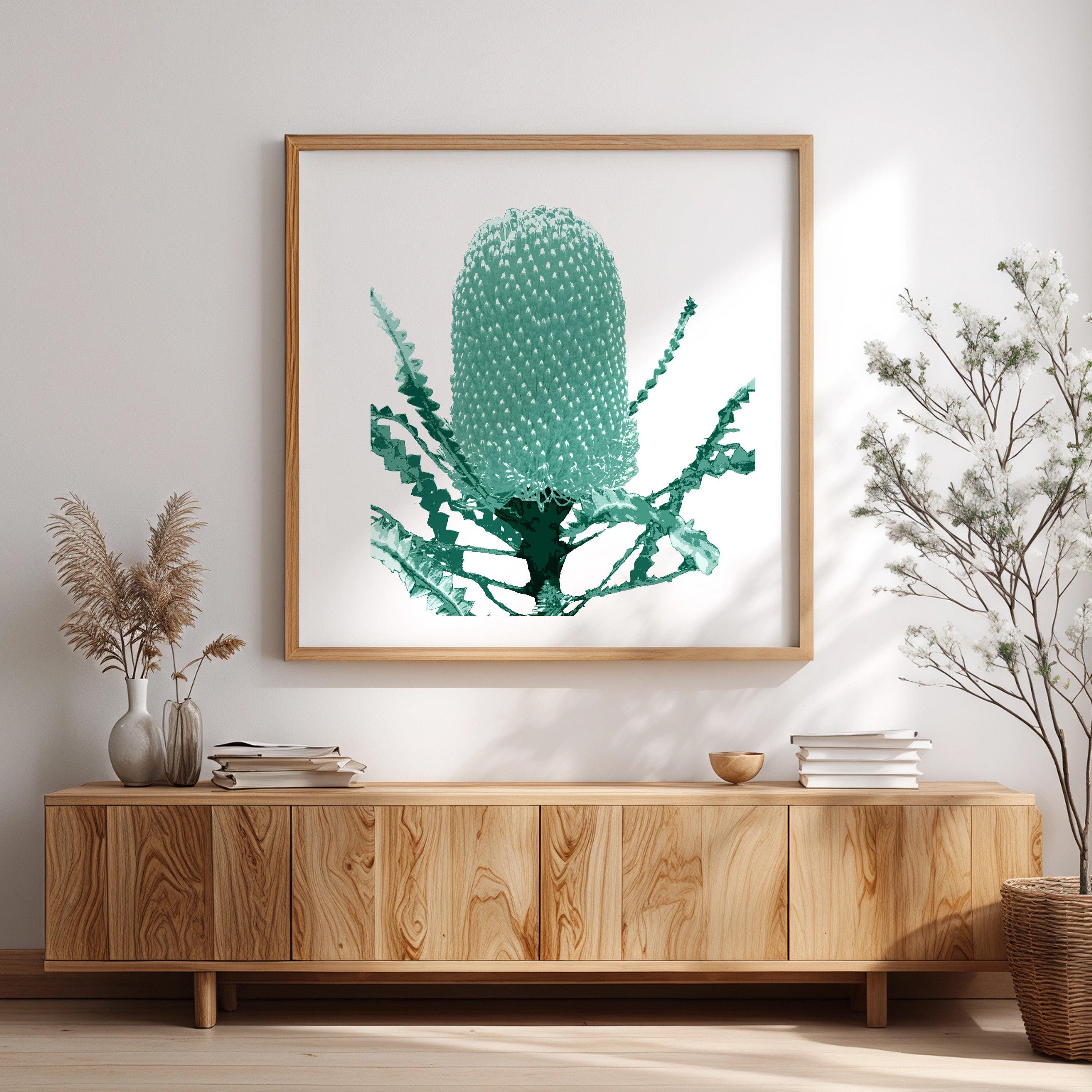 Banksia (Mineral Sage) Print