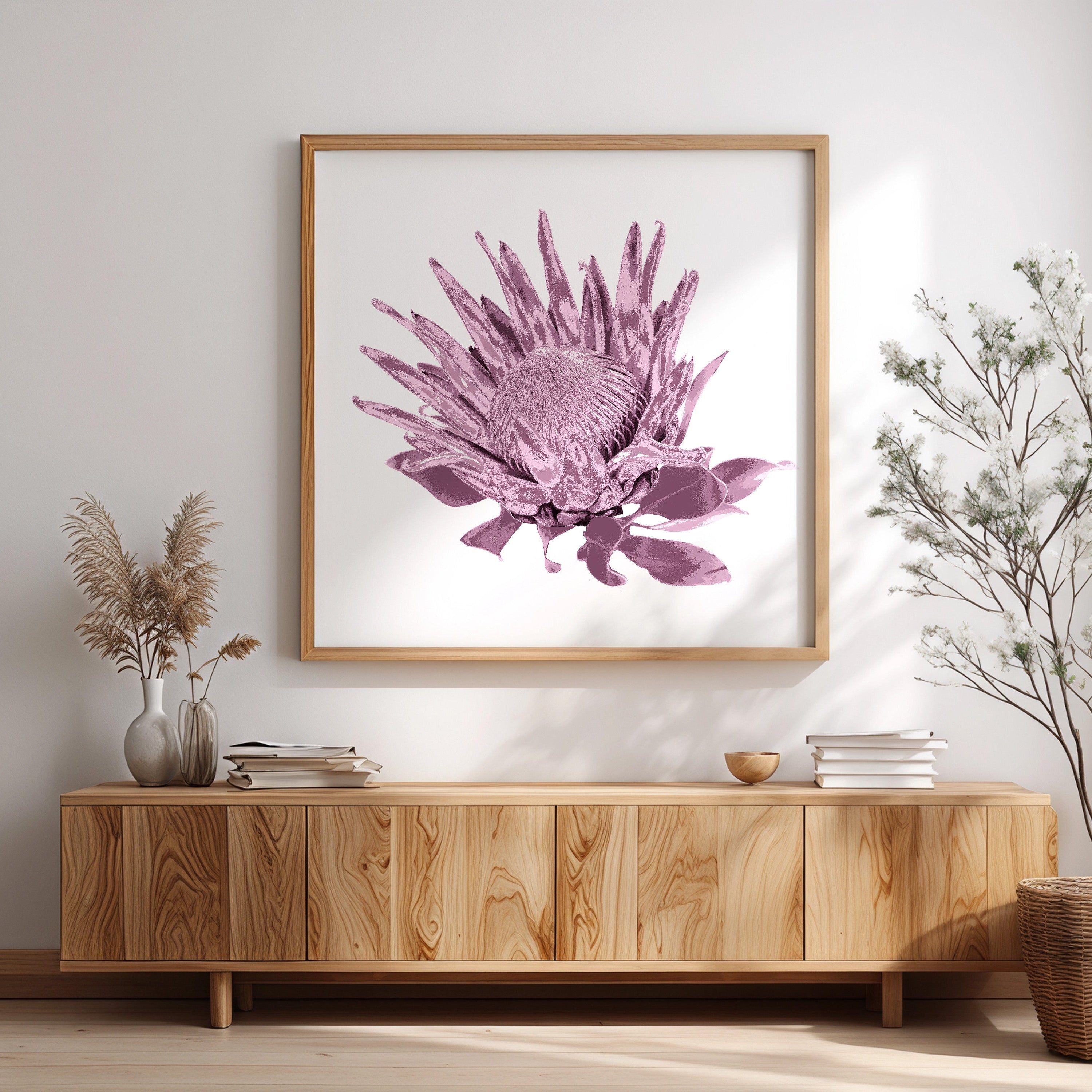 Protea (Dusty Plum) Print