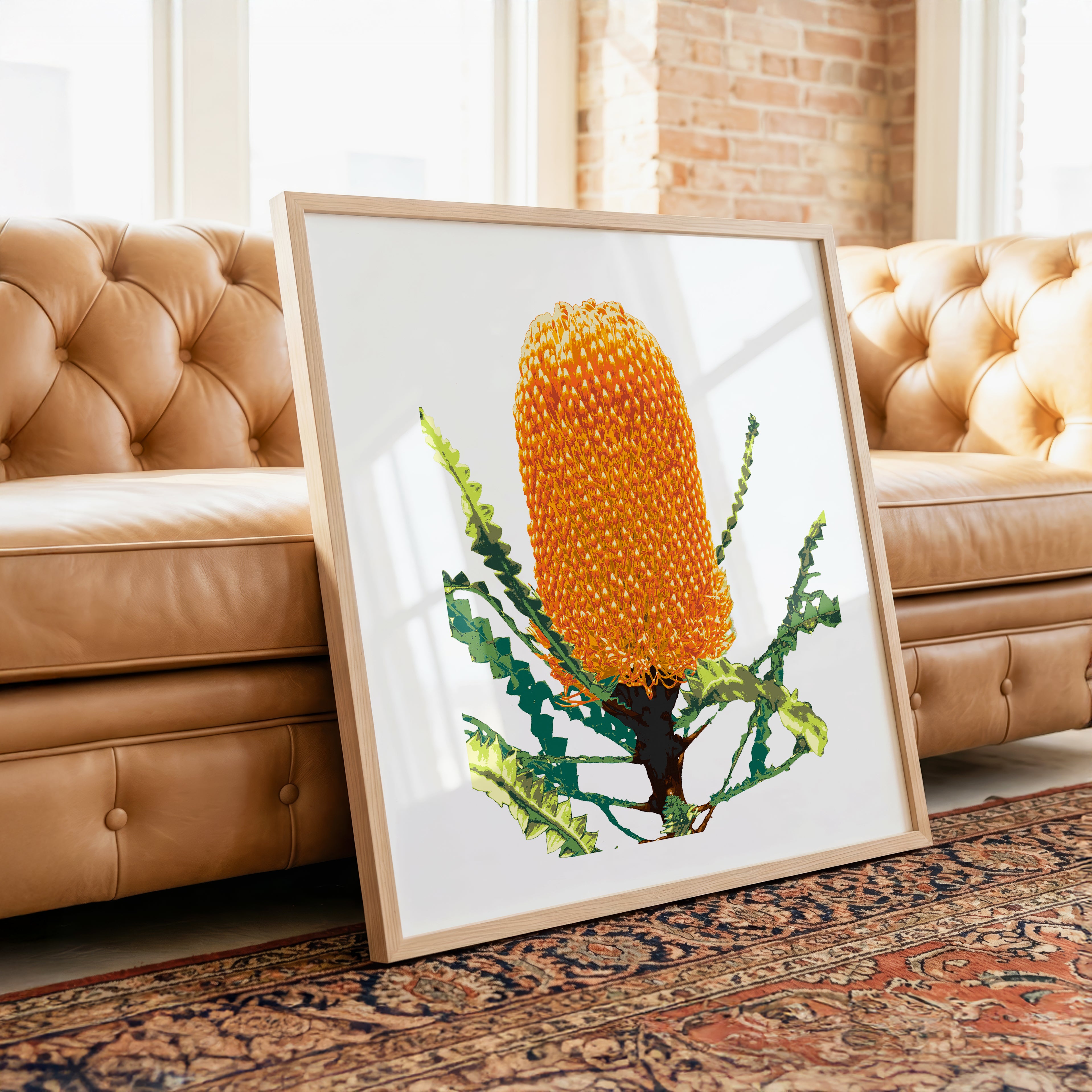 Banksia (Sunset Flame) Print