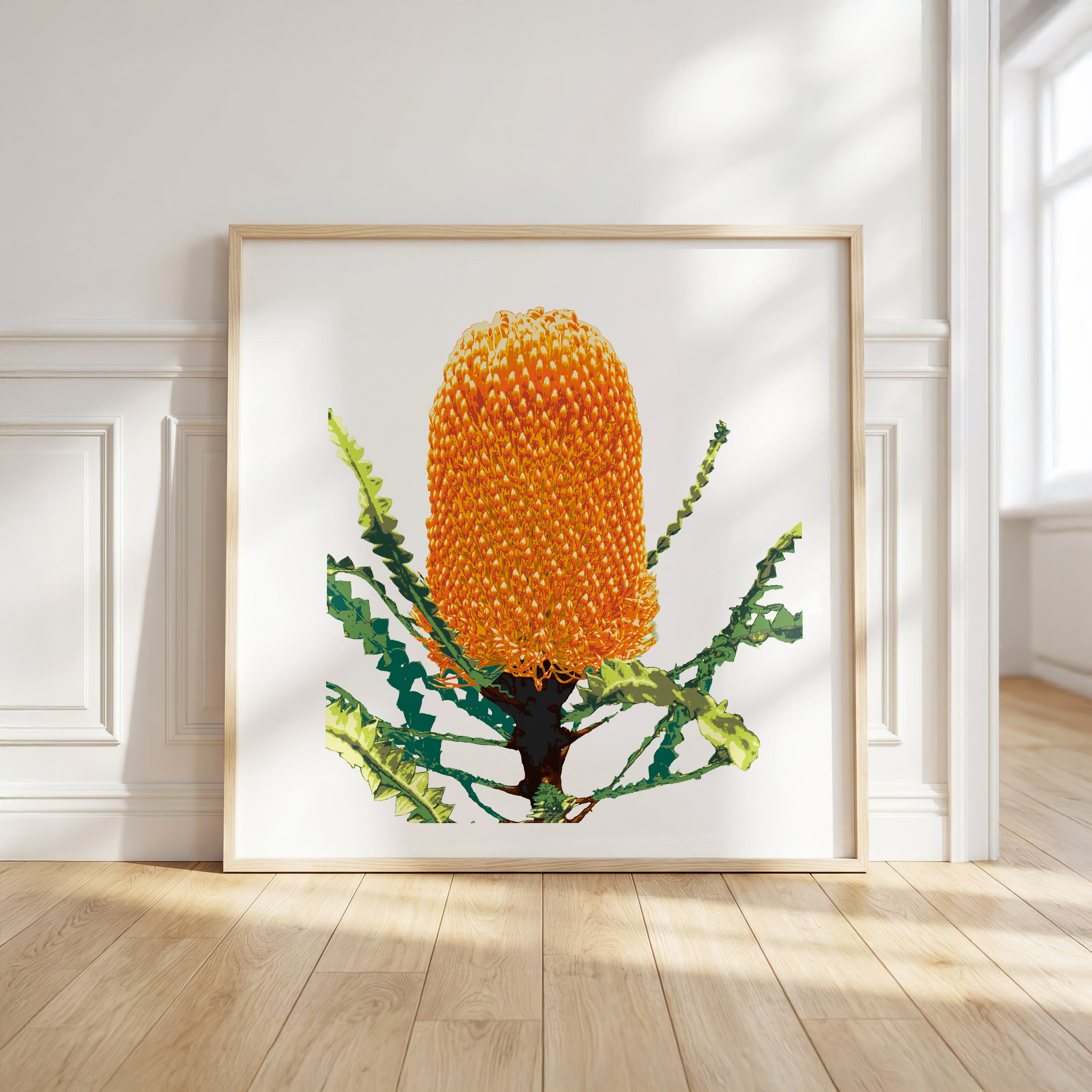 Banksia (Sunset Flame) Print
