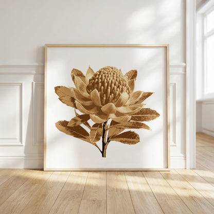 Waratah (Warm Earth) Print