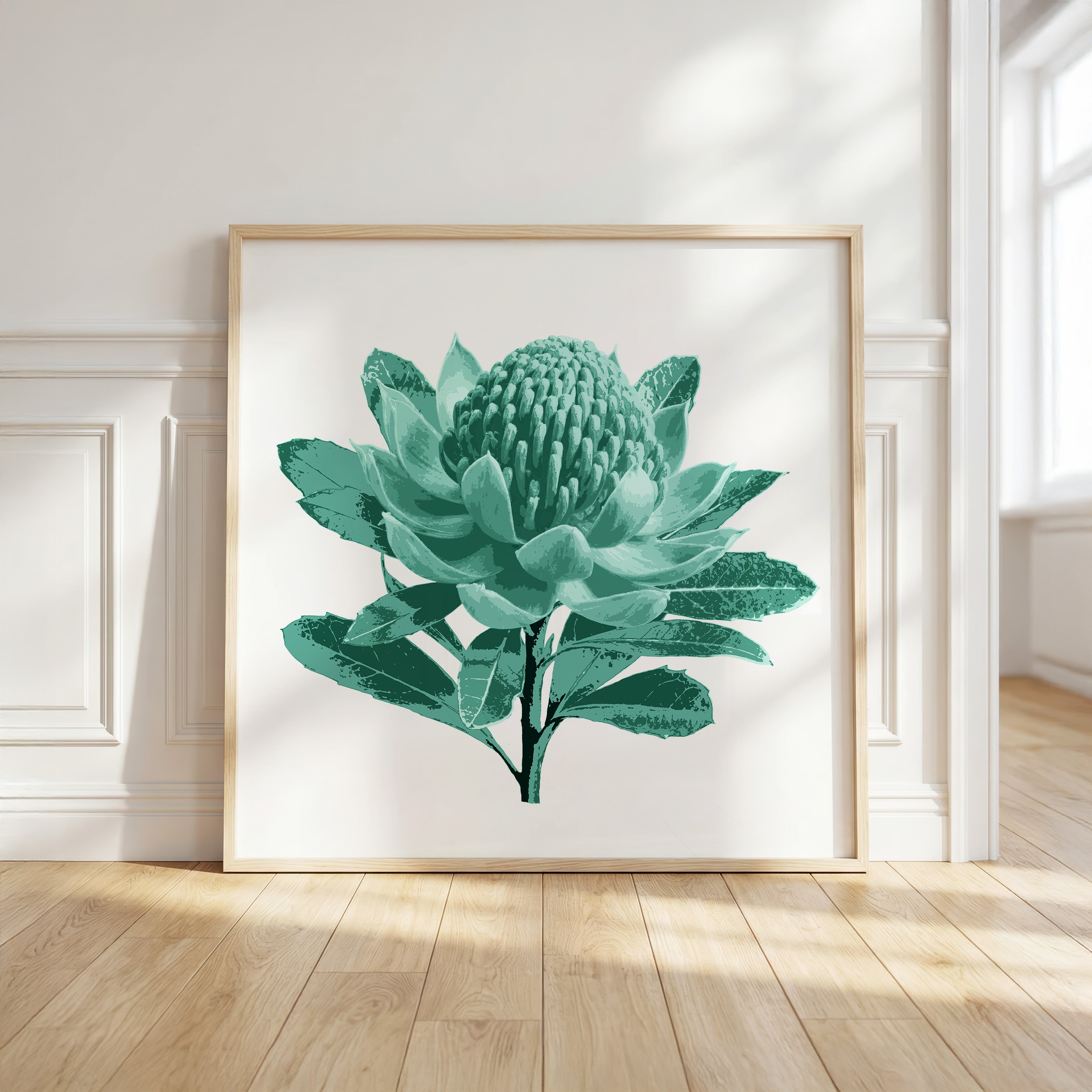 Waratah (Mineral Sage) Print