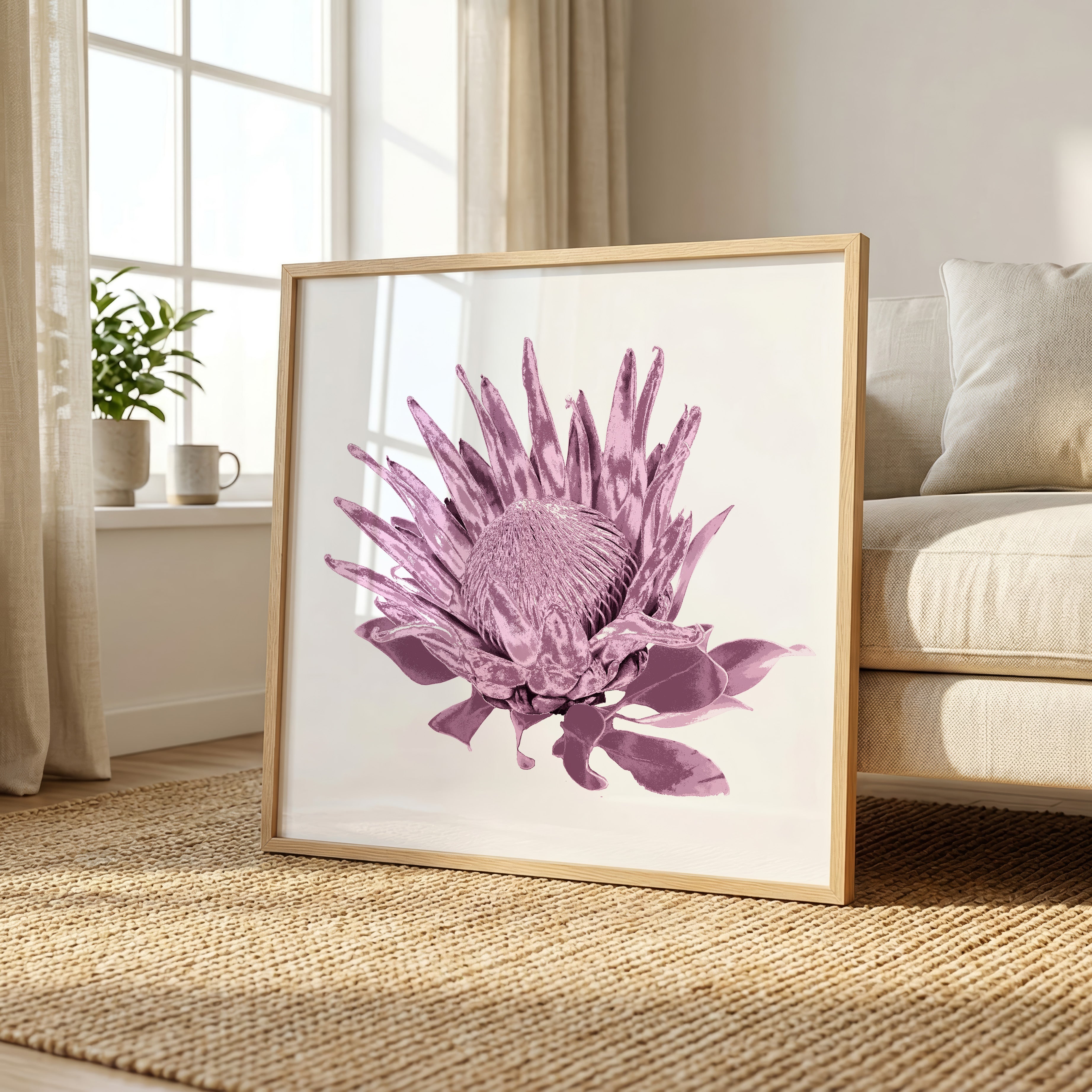 Protea (Dusty Plum) Print