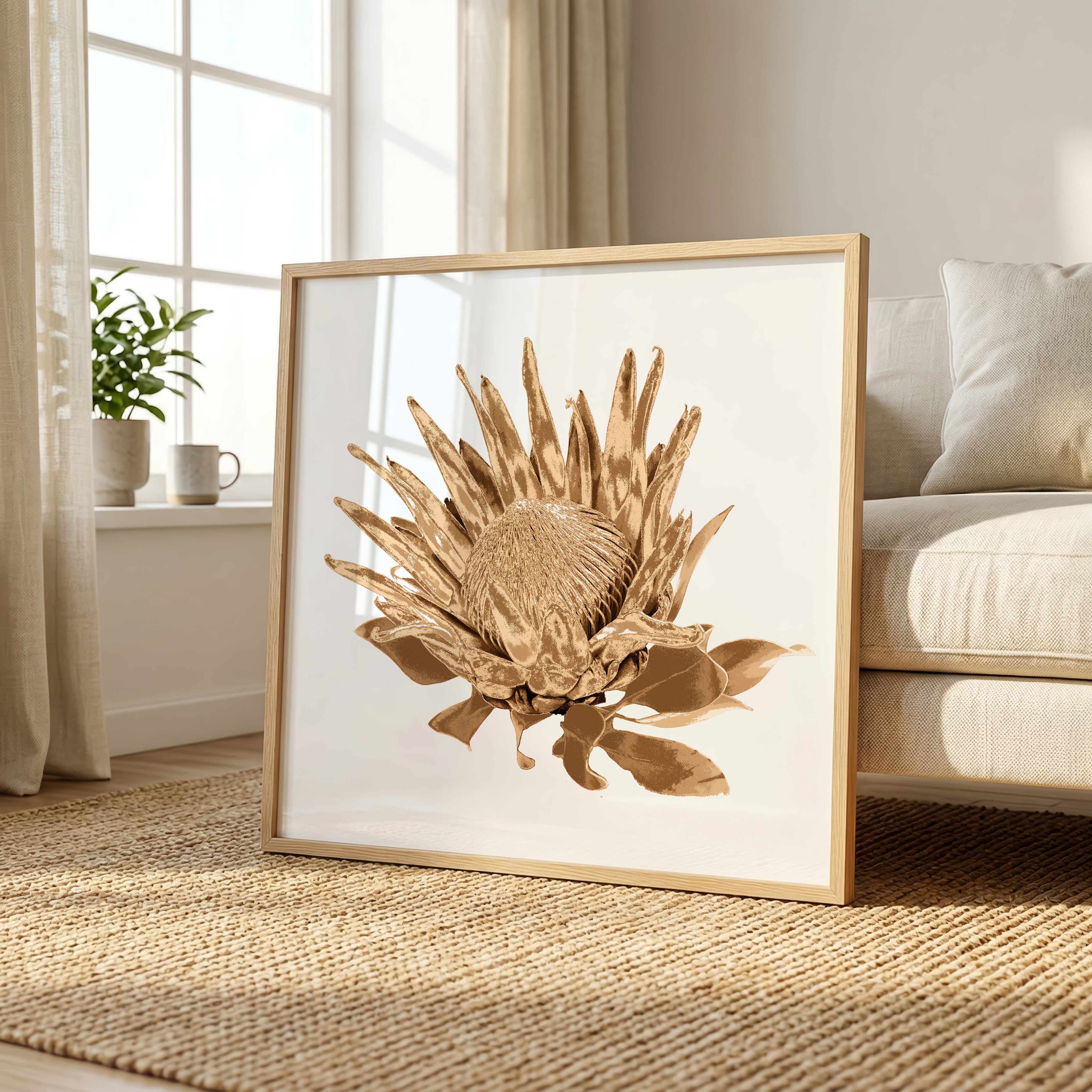 Protea (Warm Earth) Print