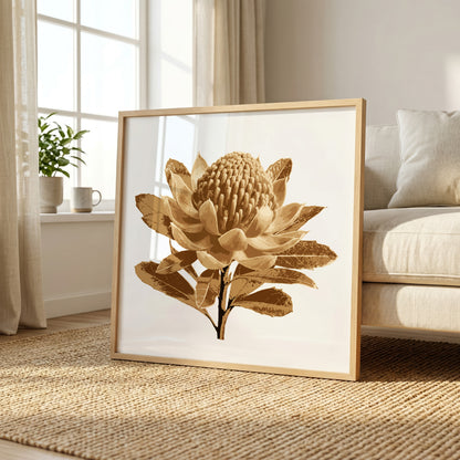Waratah (Warm Earth) Print