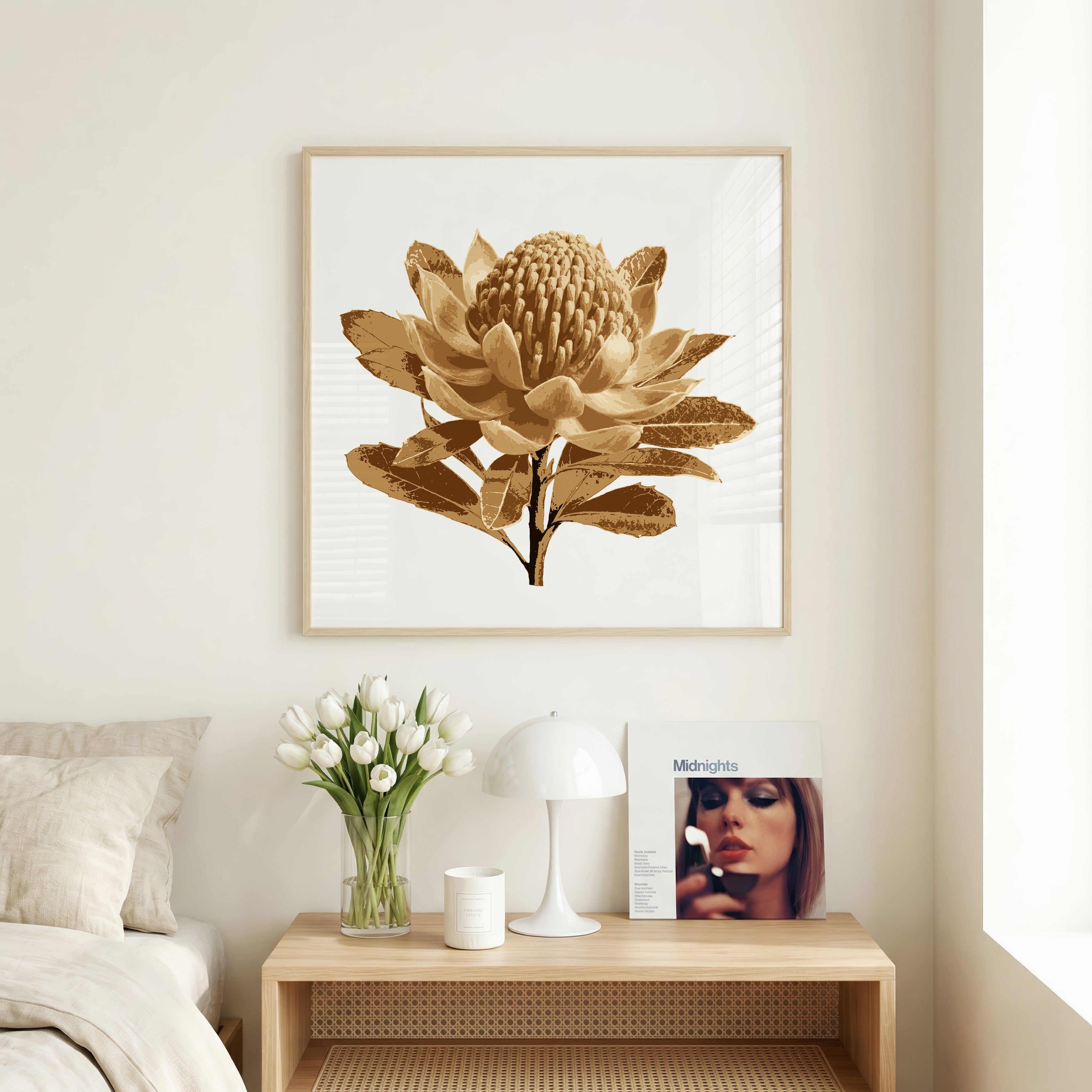 Waratah (Warm Earth) Print