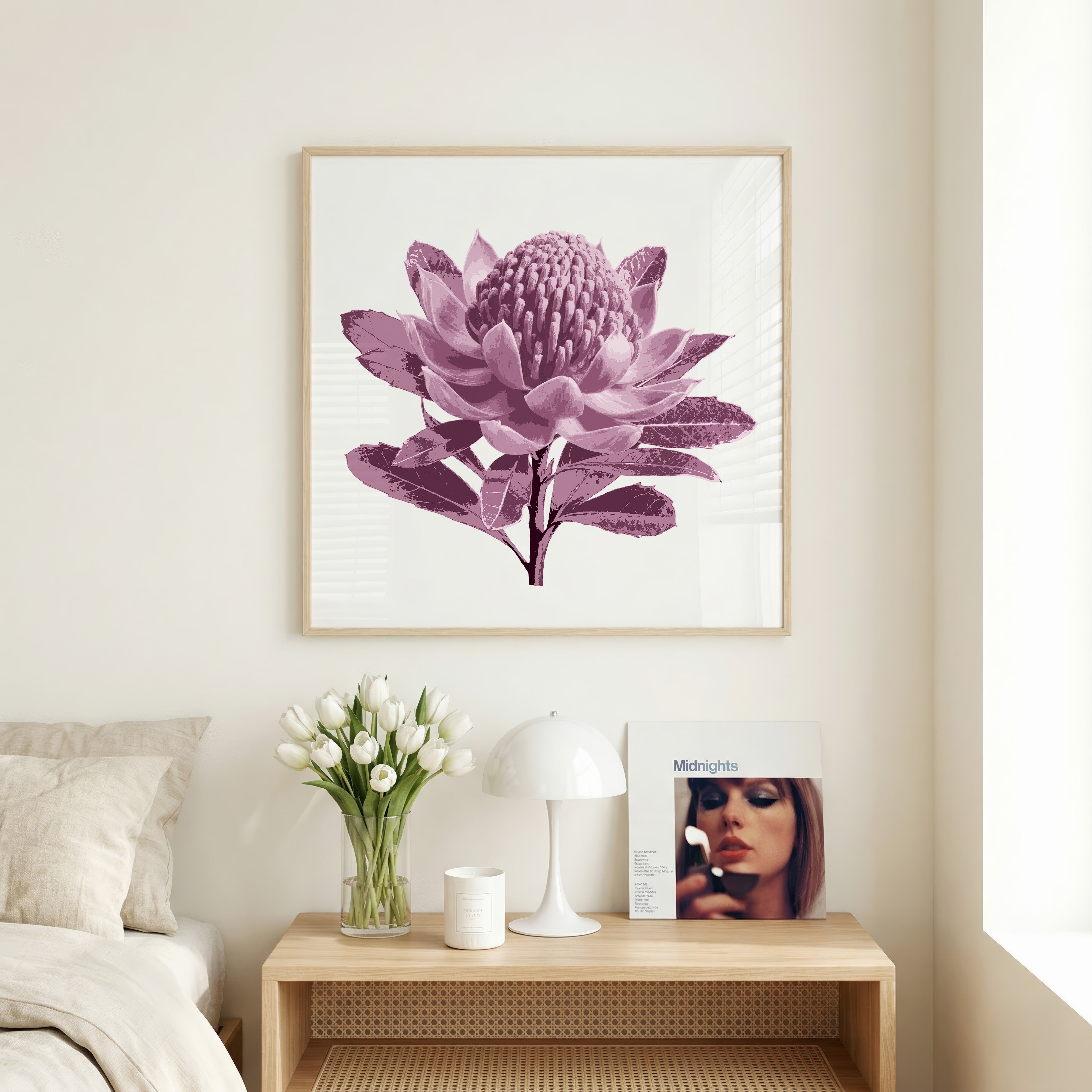 Waratah (Dusty Plum) Print