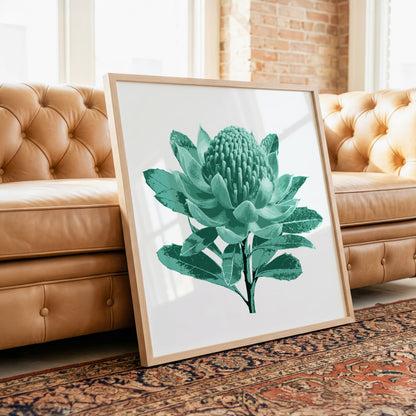 Waratah (Mineral Sage) Print