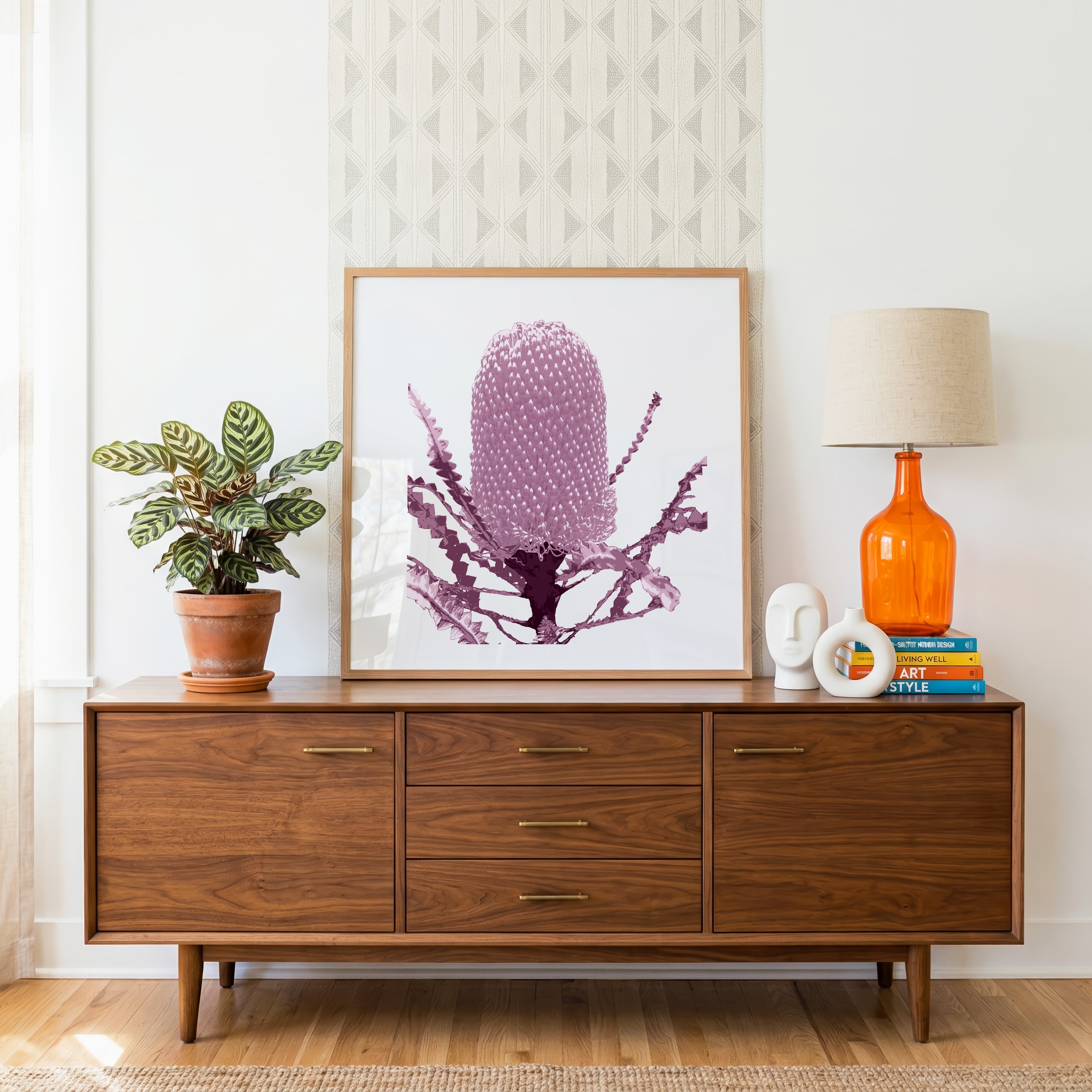 Banksia (Dusty Plum) Print