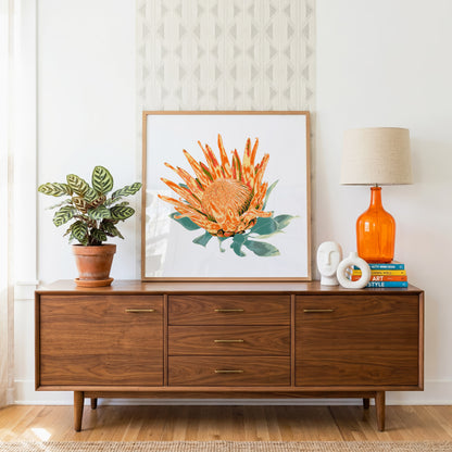 Protea (Ember Glow) Print