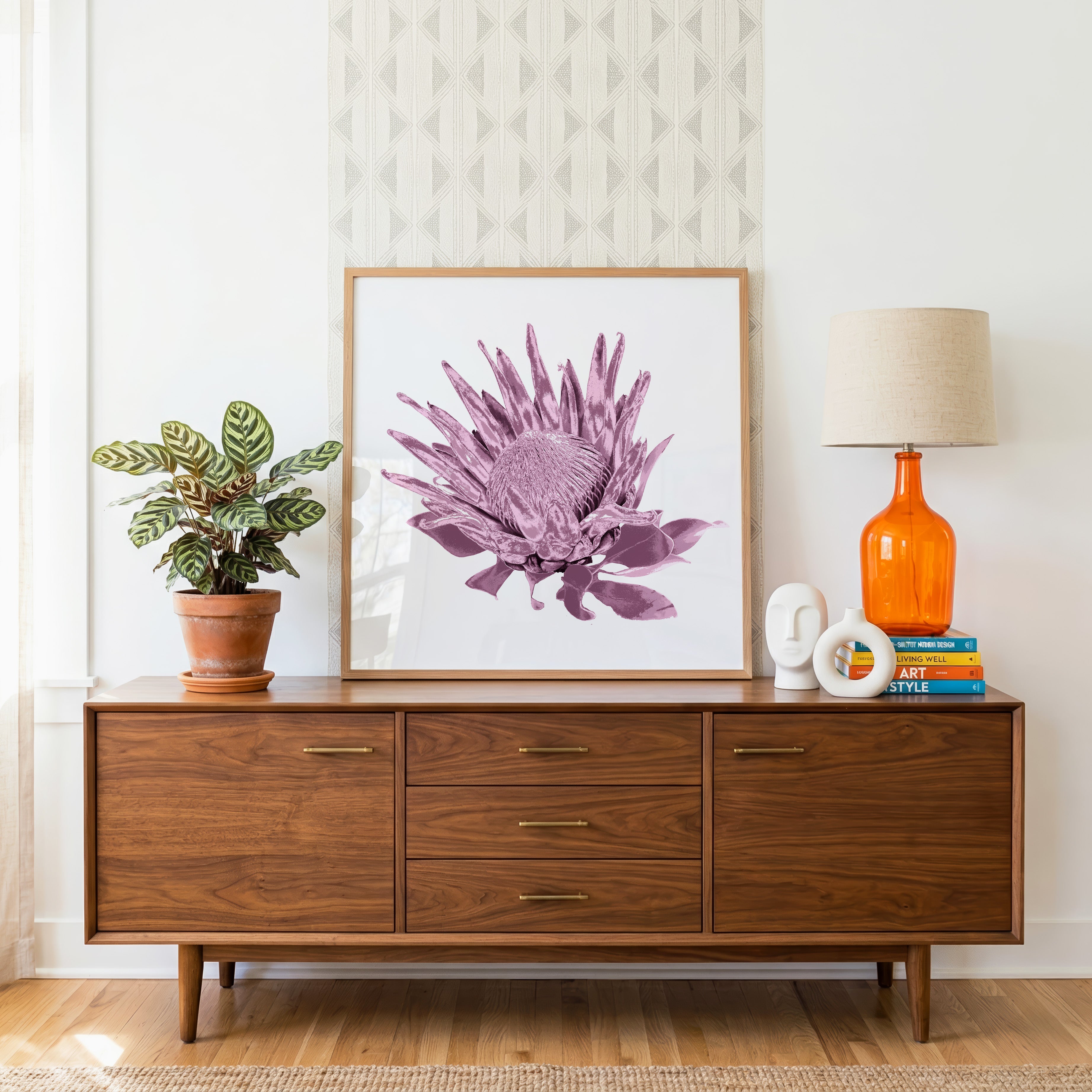 Protea (Dusty Plum) Print