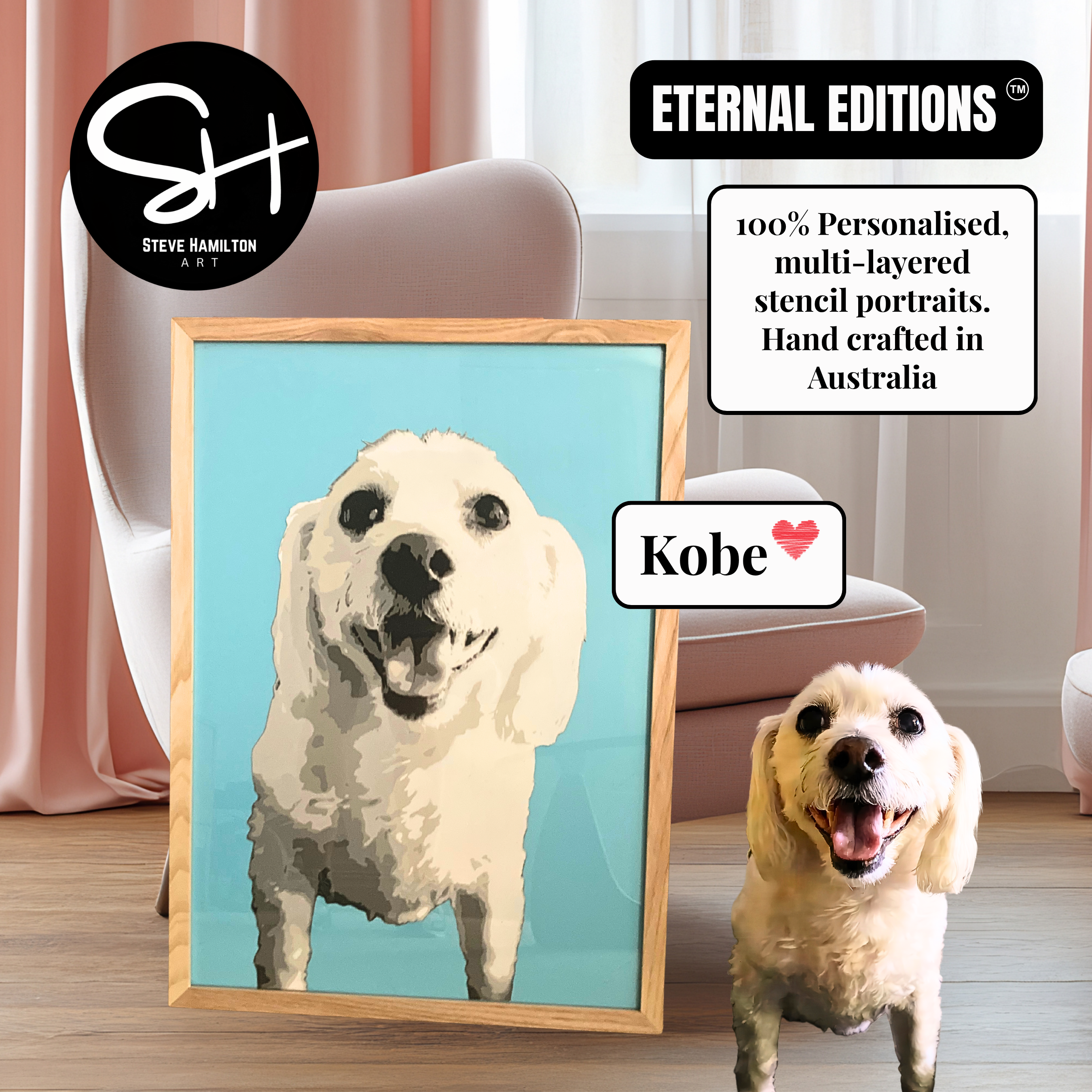 Pet Stencil Portraits