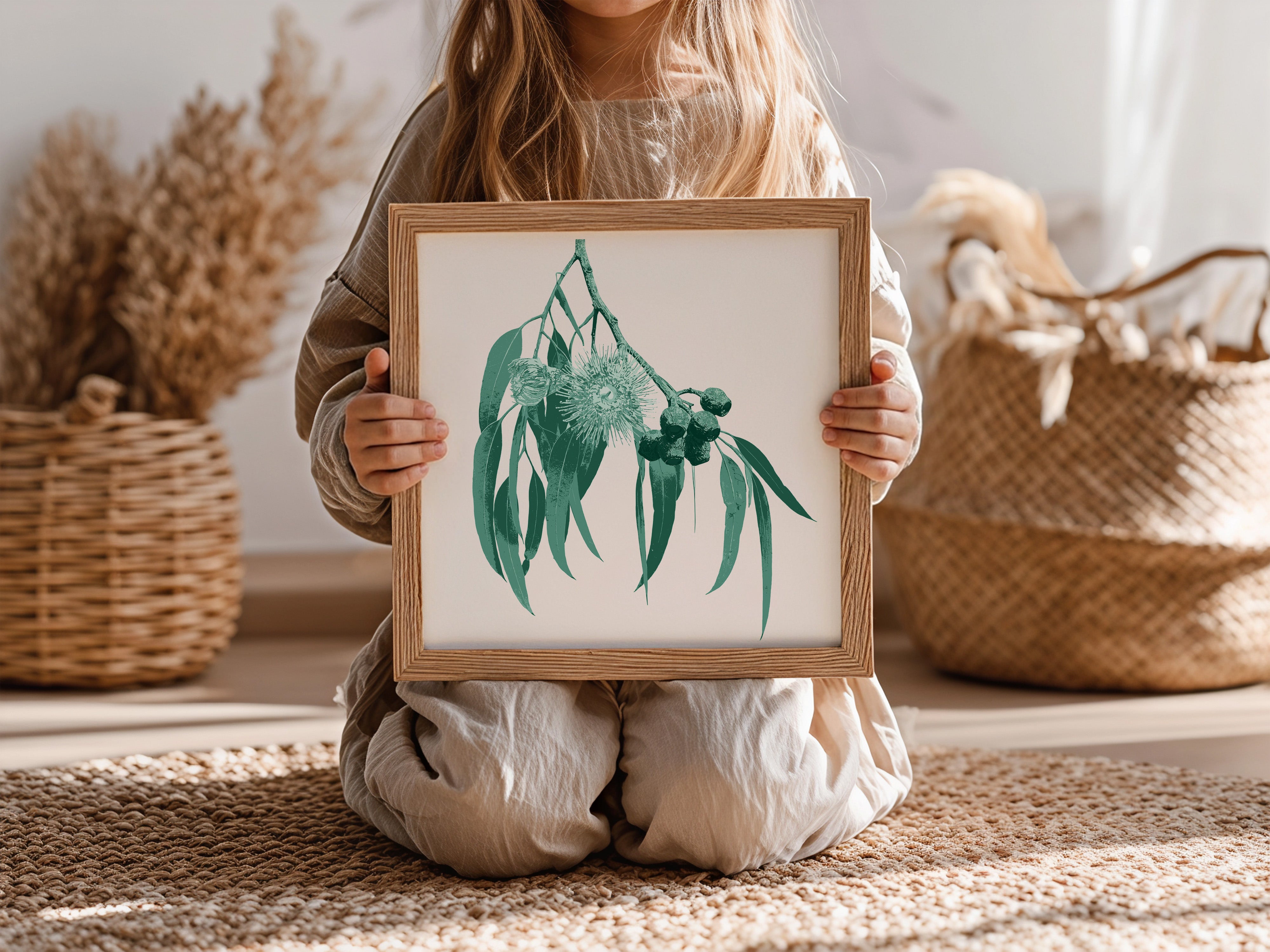 Eucalypt (Mineral Sage) Botanica Mini™ Print (20x20cm)