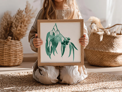 Eucalypt (Mineral Sage) Botanica Mini™ Print (20x20cm)