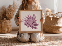 Protea (Dusty Plum) Botanica Mini™ Print (20x20cm)