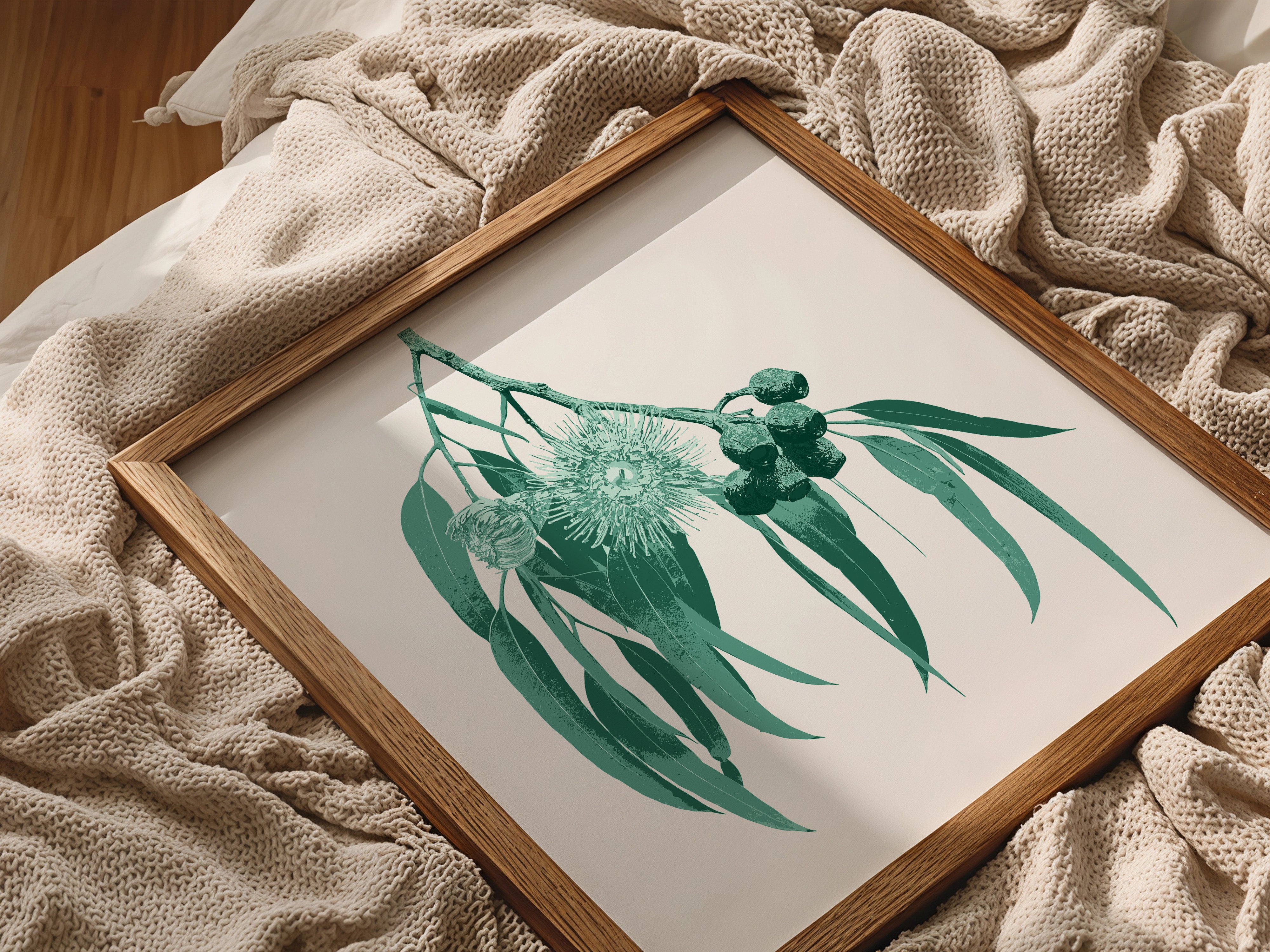 Eucalypt (Mineral Sage) Botanica Mini™ Print (20x20cm)