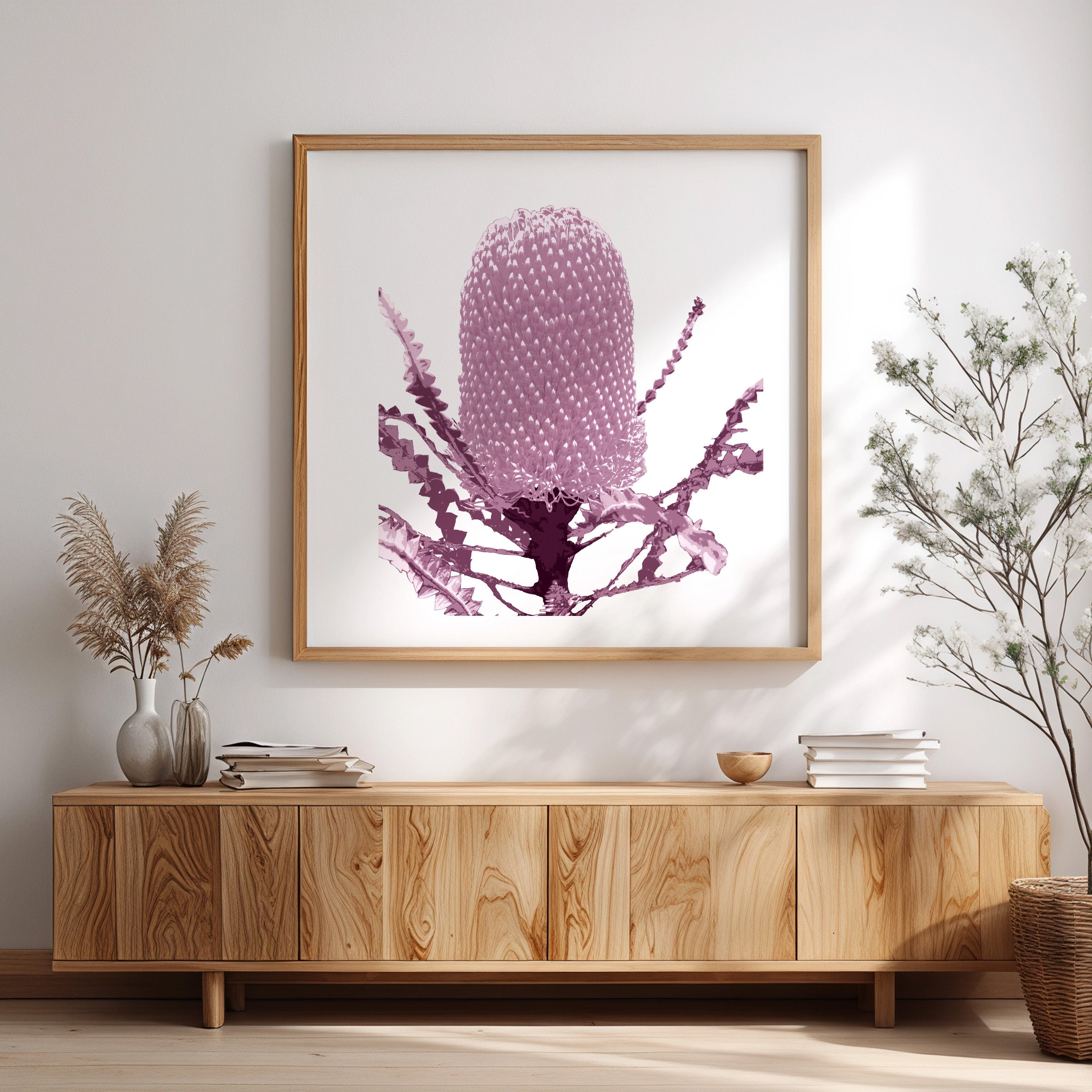 Banksia (Dusty Plum) Print