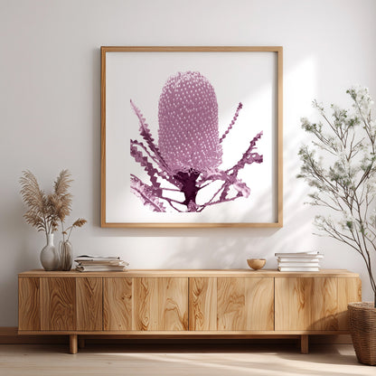 Banksia (Dusty Plum) Print