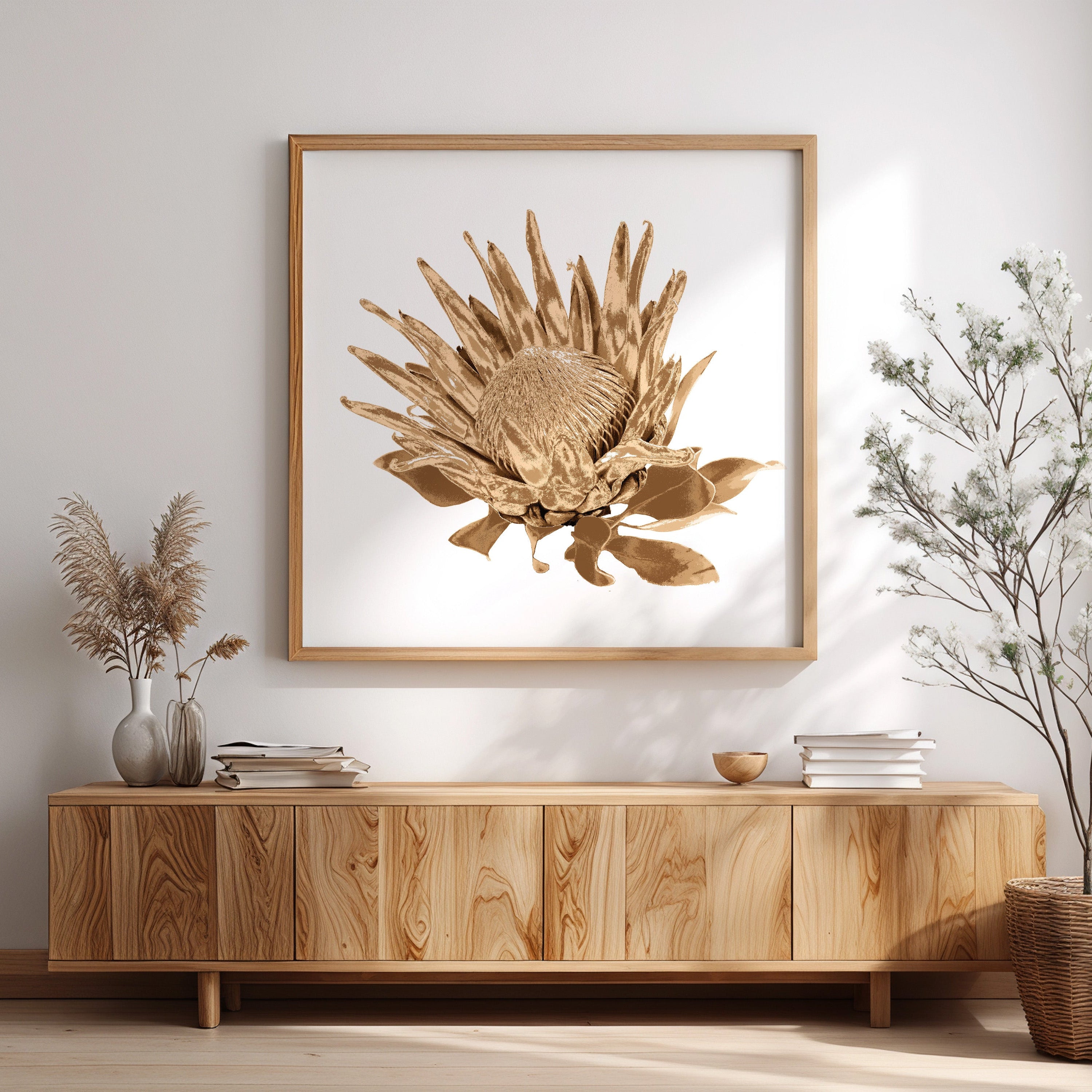 Protea (Warm Earth) Print