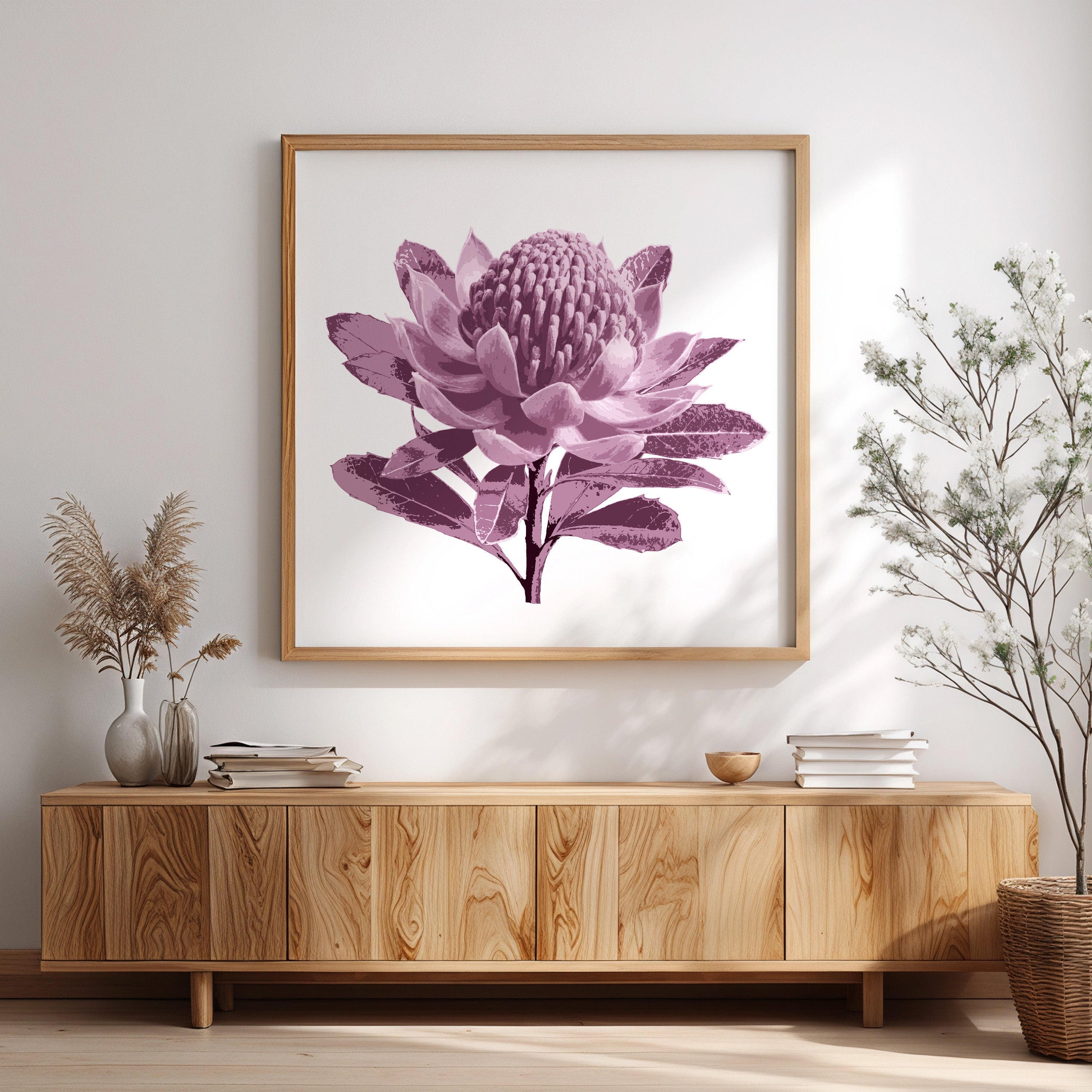 Waratah (Dusty Plum) Print