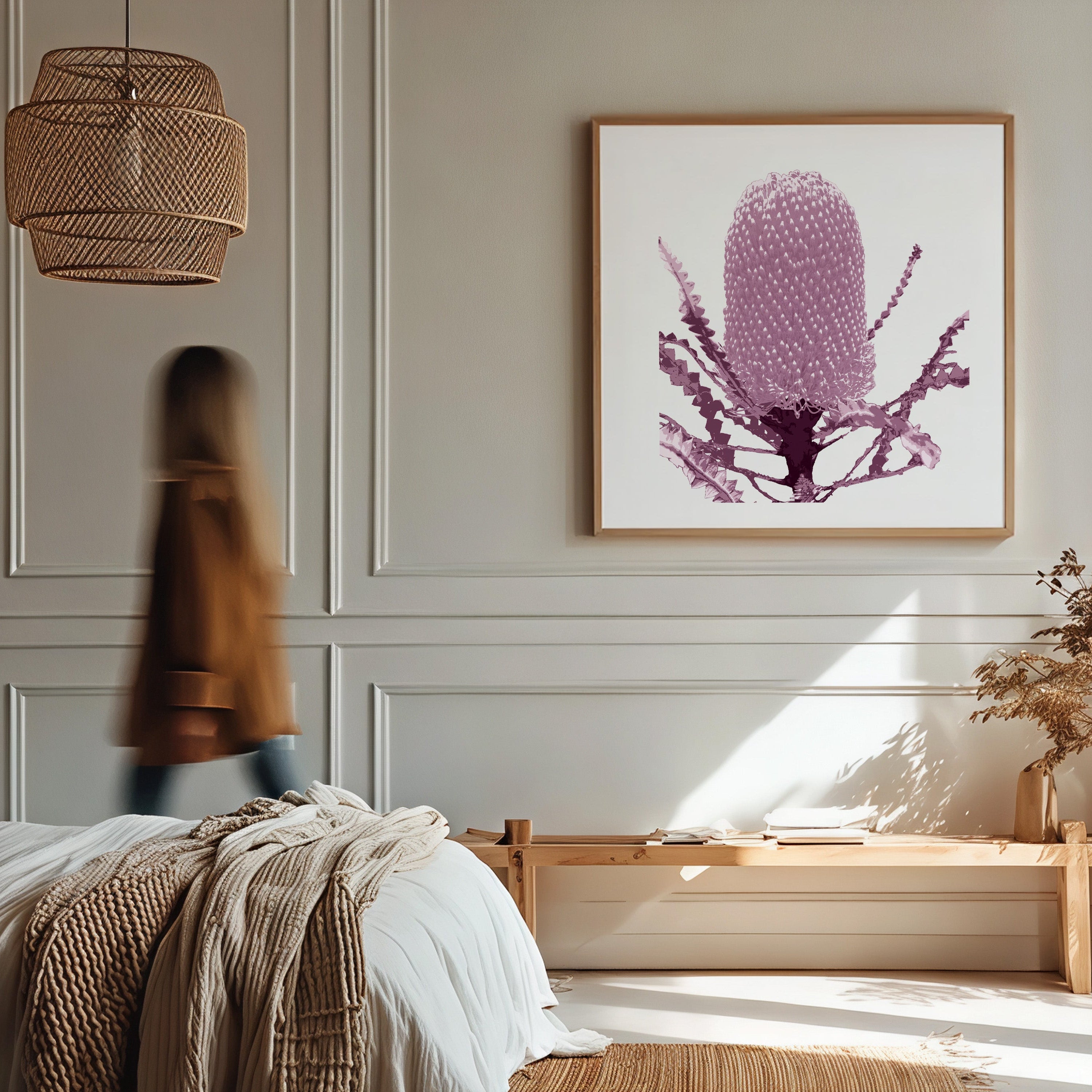 Banksia (Dusty Plum) Print