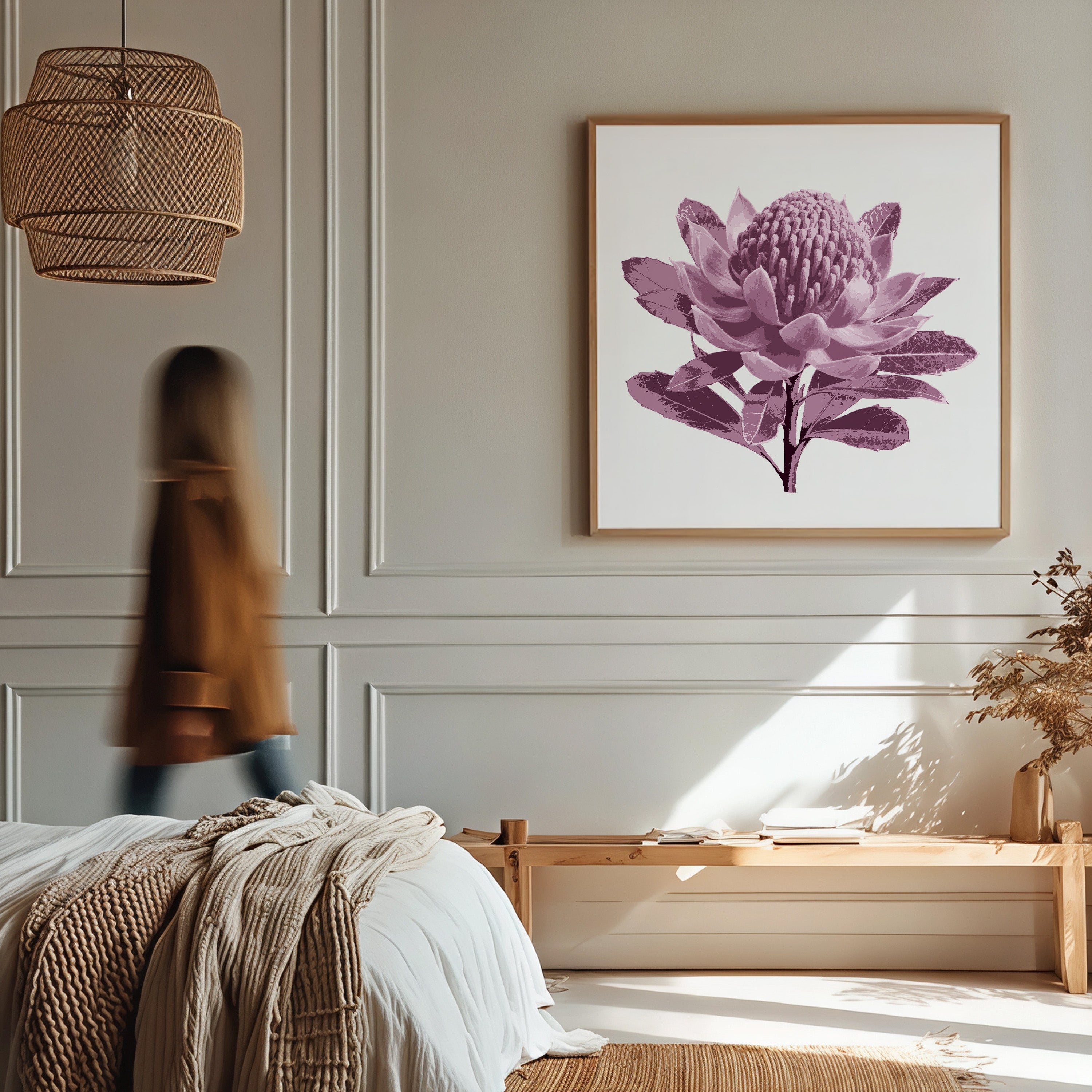 Waratah (Dusty Plum) Print