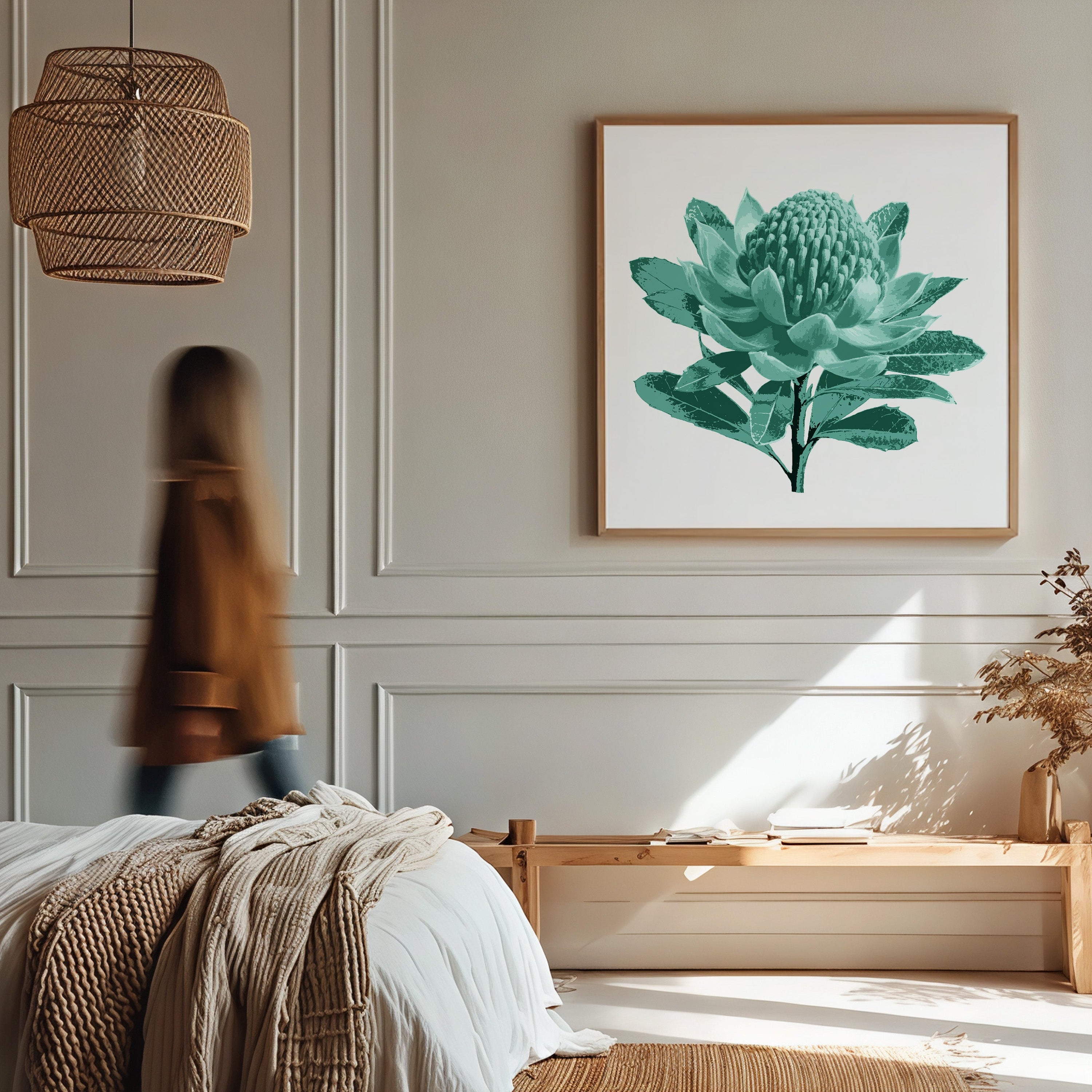 Waratah (Mineral Sage) Print