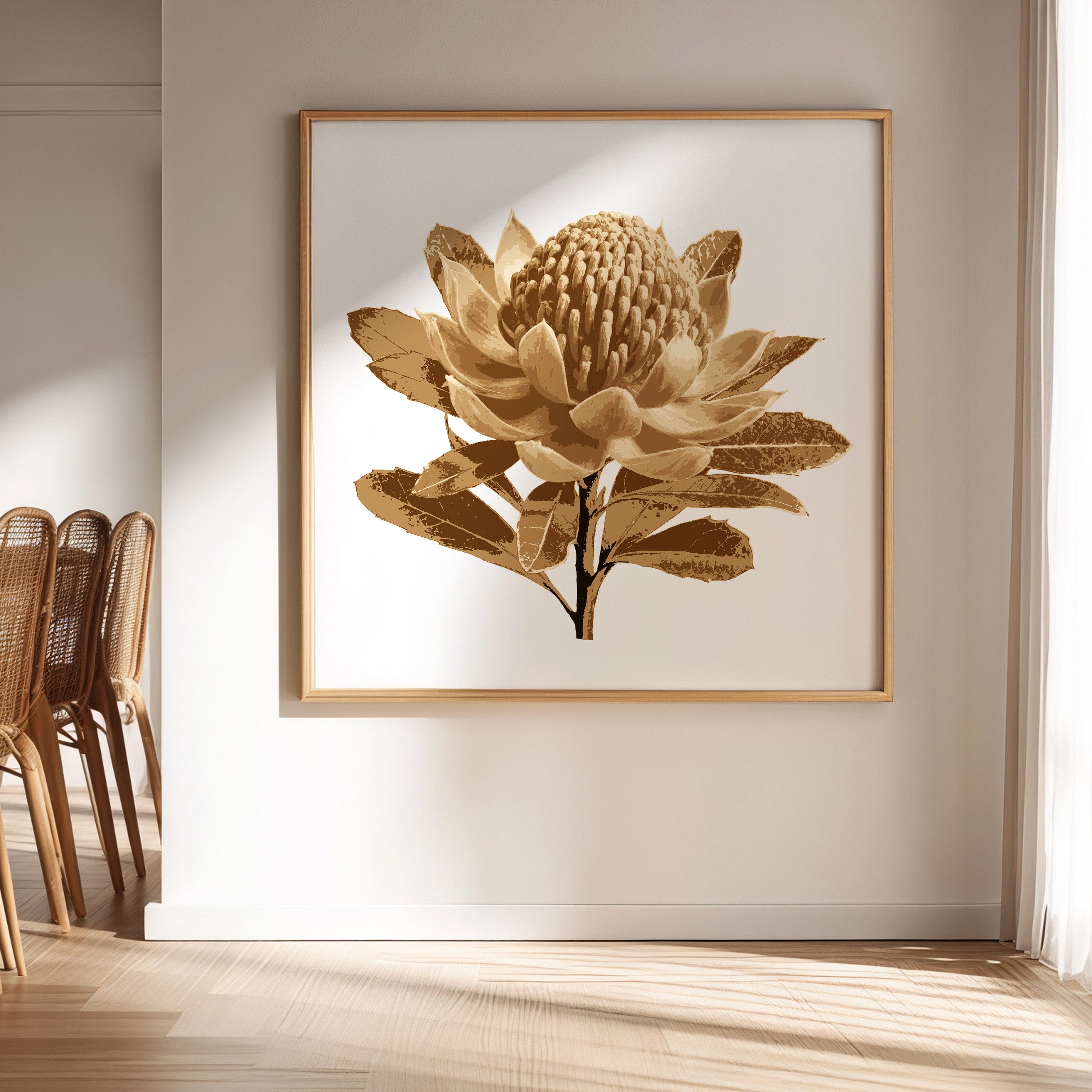 Waratah (Warm Earth) Print