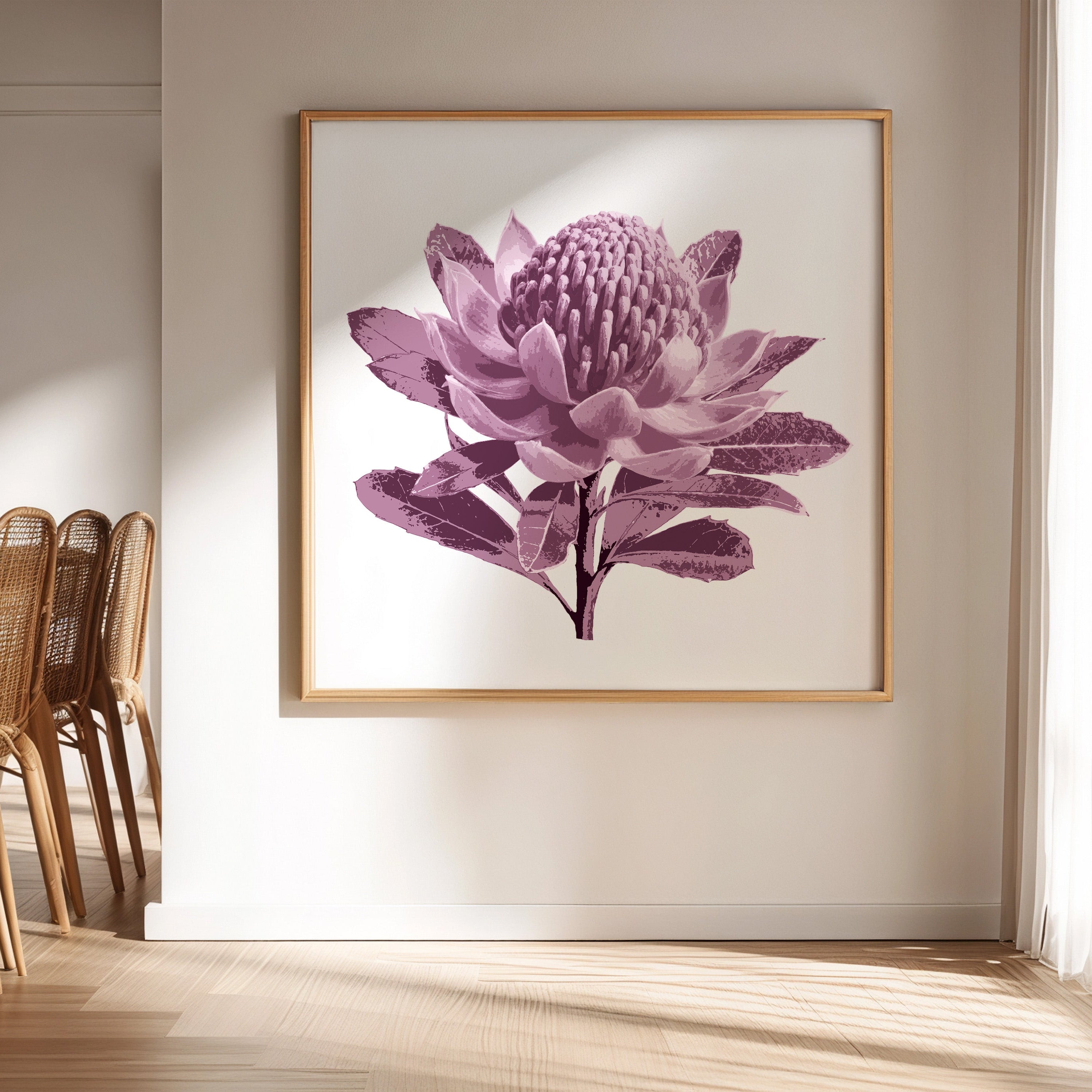Waratah (Dusty Plum) Print